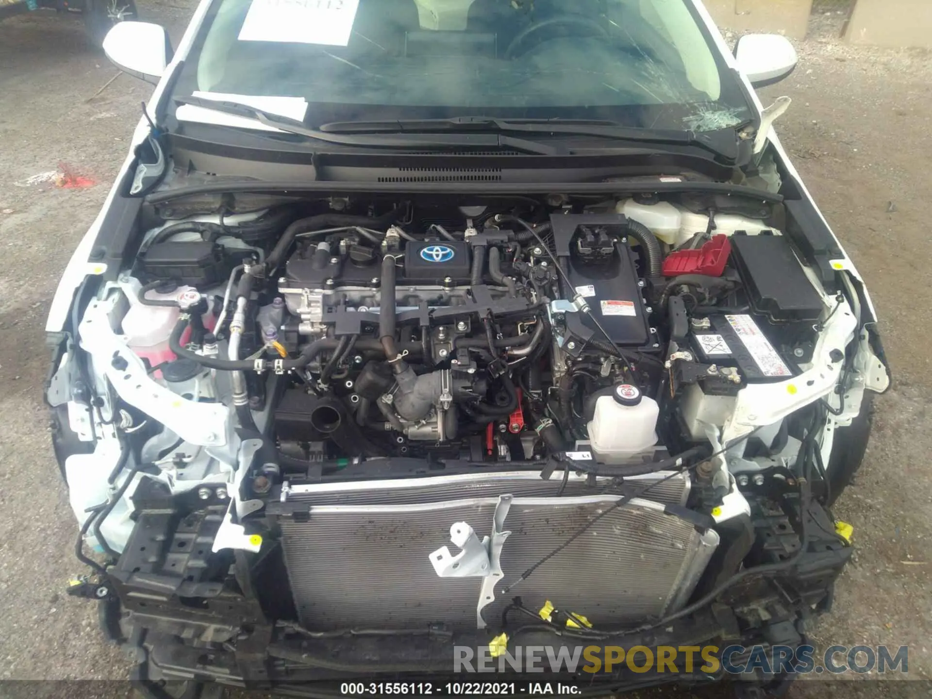 10 fotografías del automóvil dañado JTDEAMDE1MJ021133 TOYOTA COROLLA 2021