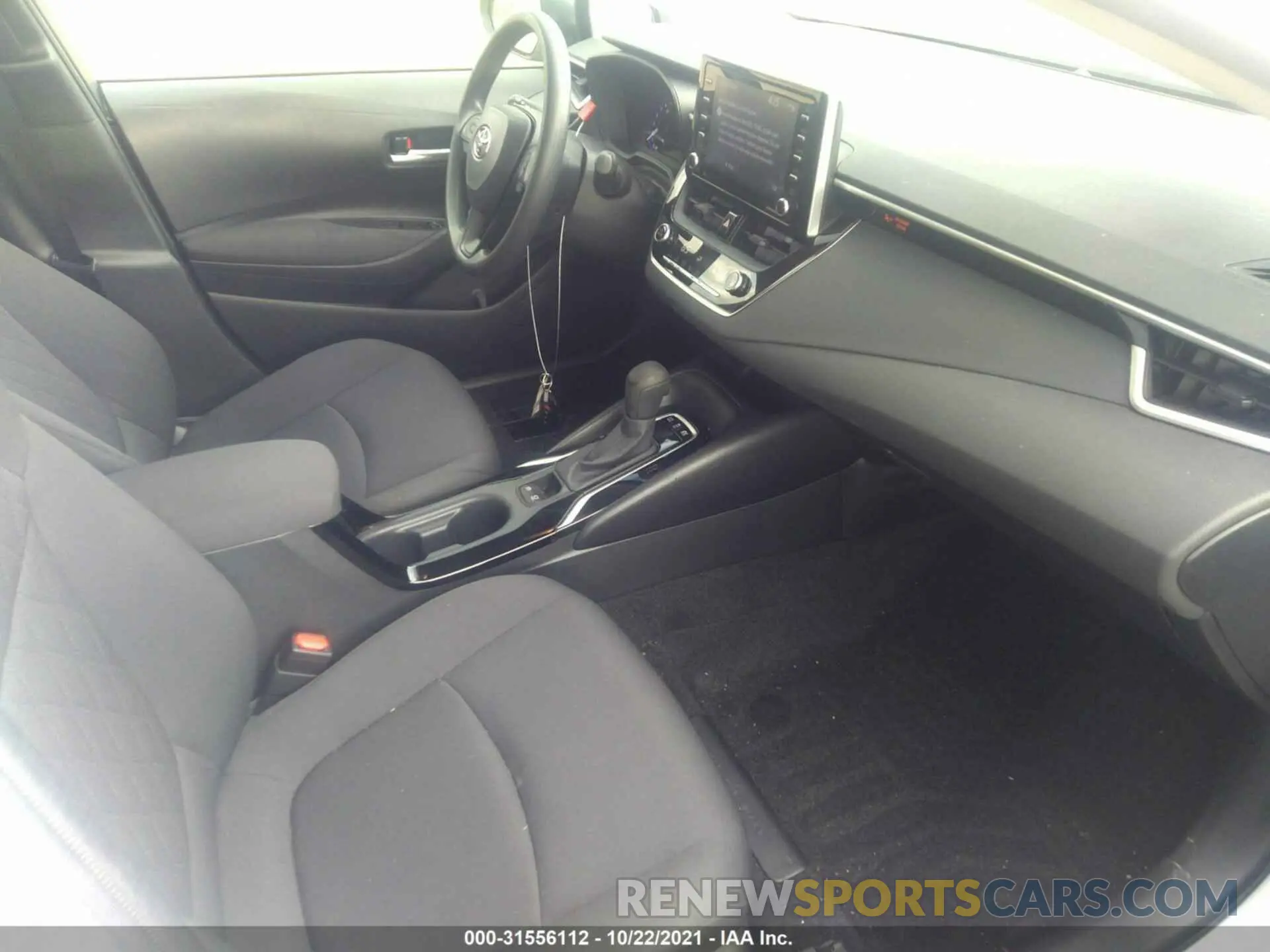 5 fotografías del automóvil dañado JTDEAMDE1MJ021133 TOYOTA COROLLA 2021