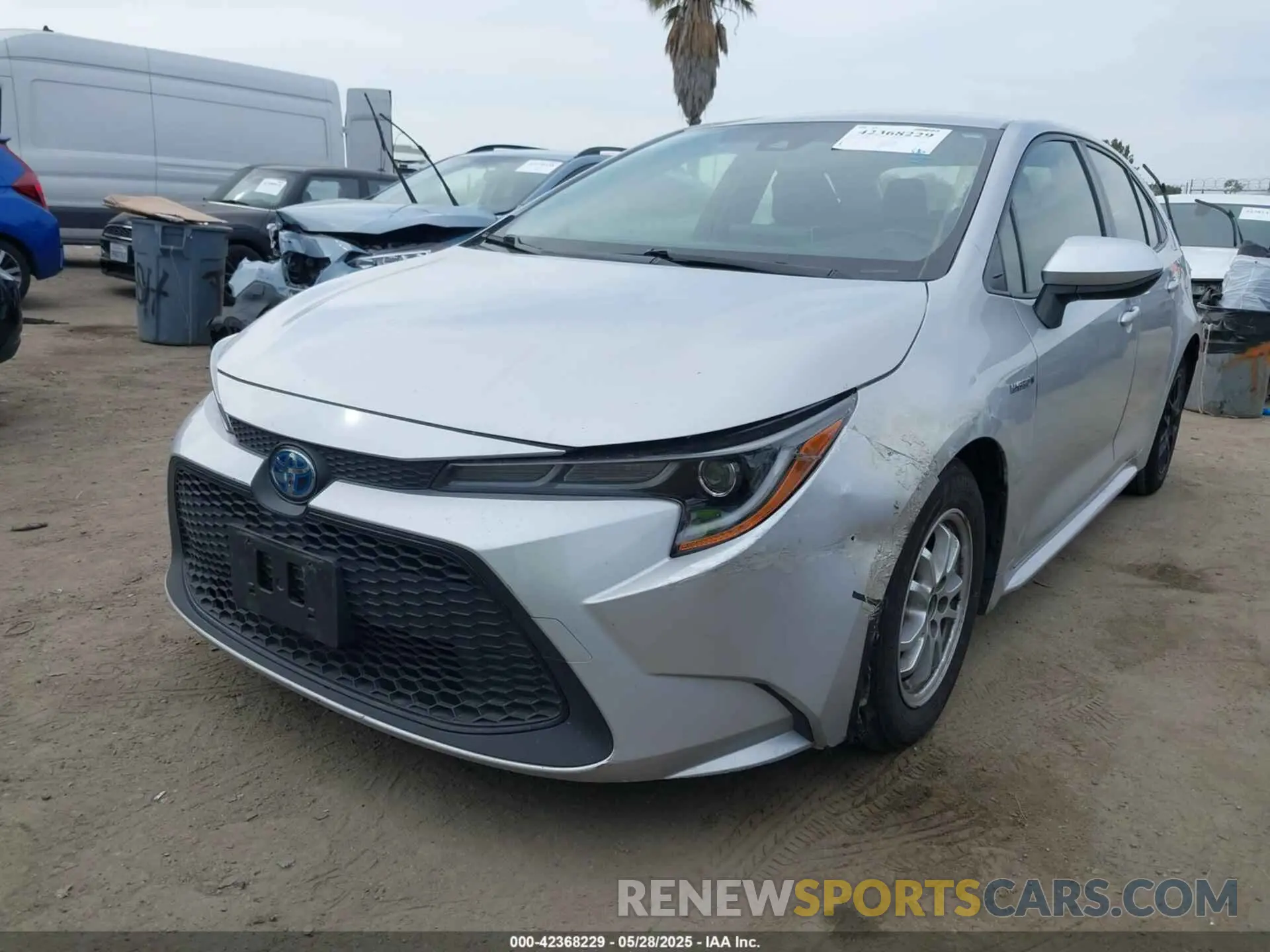 2 fotografías del automóvil dañado JTDEAMDE1MJ026932 TOYOTA COROLLA 2021