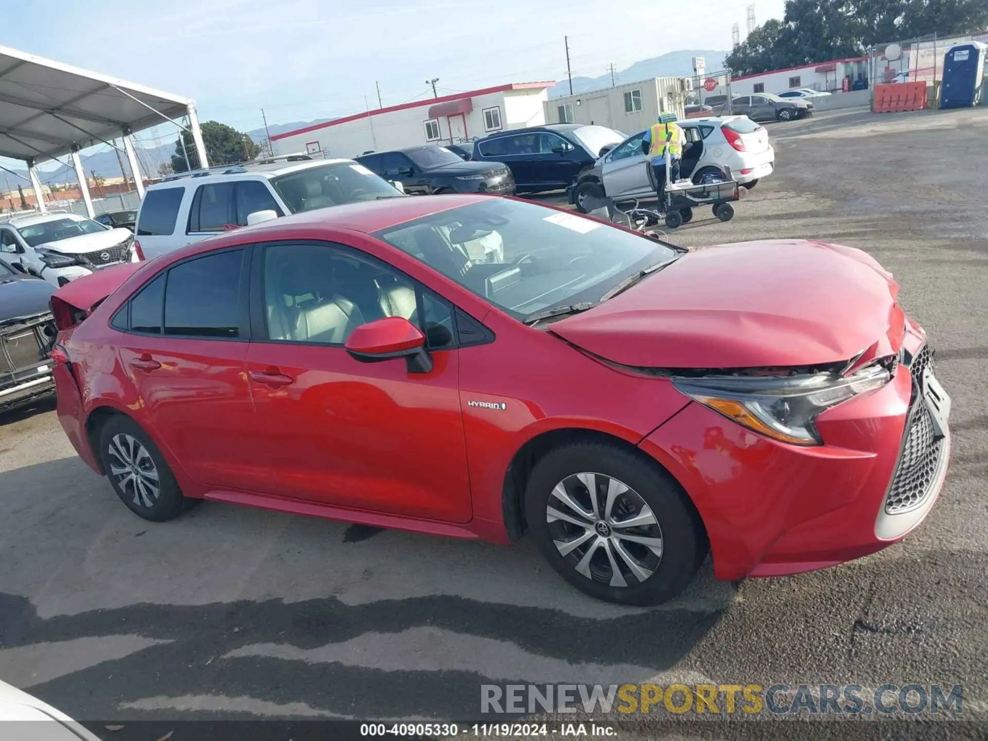 12 fotografías del automóvil dañado JTDEAMDE1MJ030964 TOYOTA COROLLA 2021
