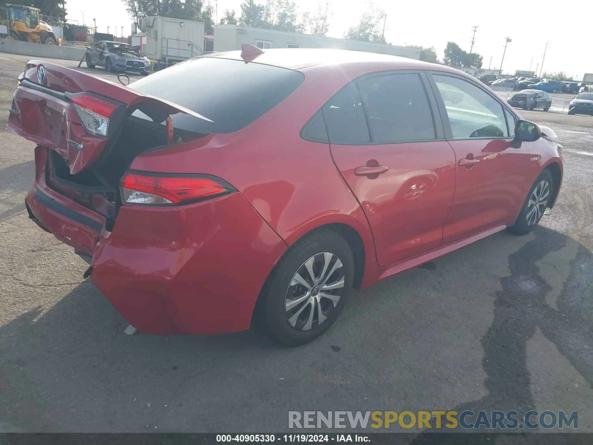 4 fotografías del automóvil dañado JTDEAMDE1MJ030964 TOYOTA COROLLA 2021