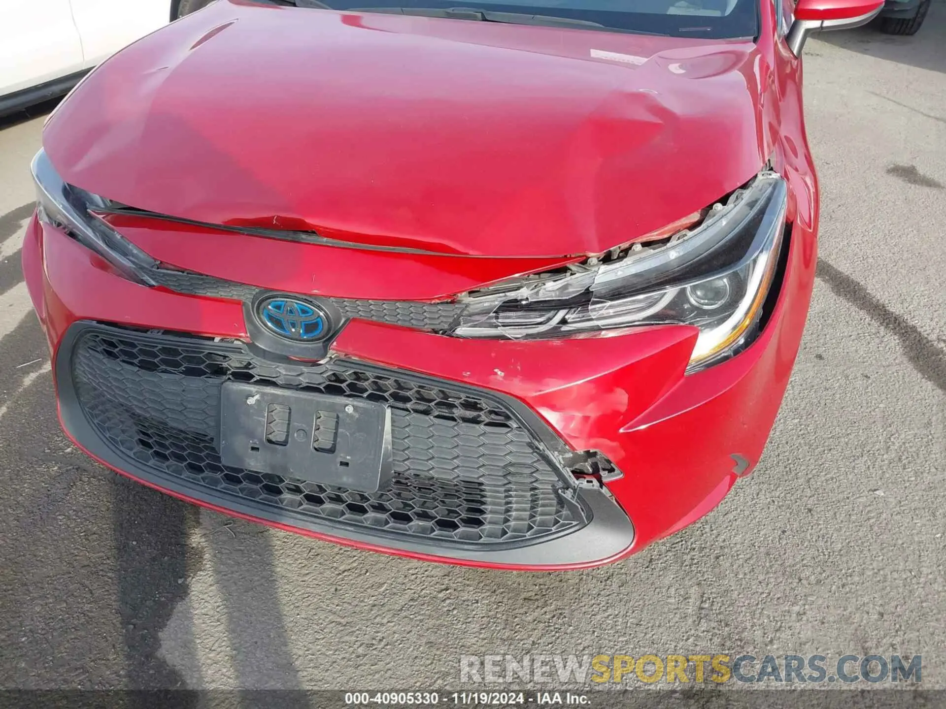 6 fotografías del automóvil dañado JTDEAMDE1MJ030964 TOYOTA COROLLA 2021
