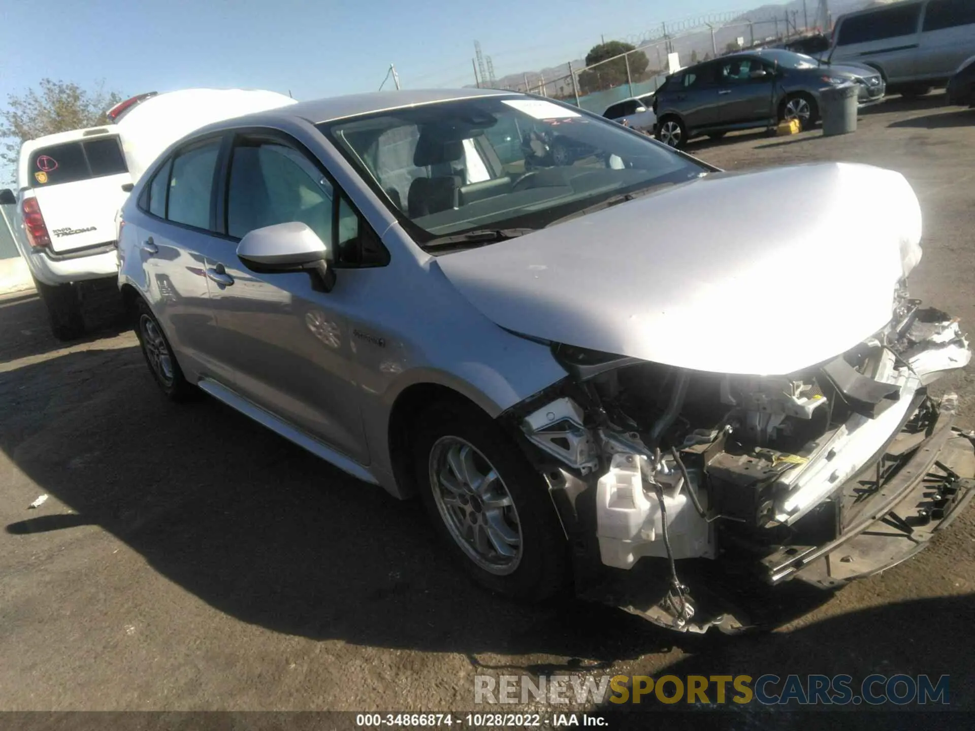 1 fotografías del automóvil dañado JTDEAMDE2MJ000145 TOYOTA COROLLA 2021