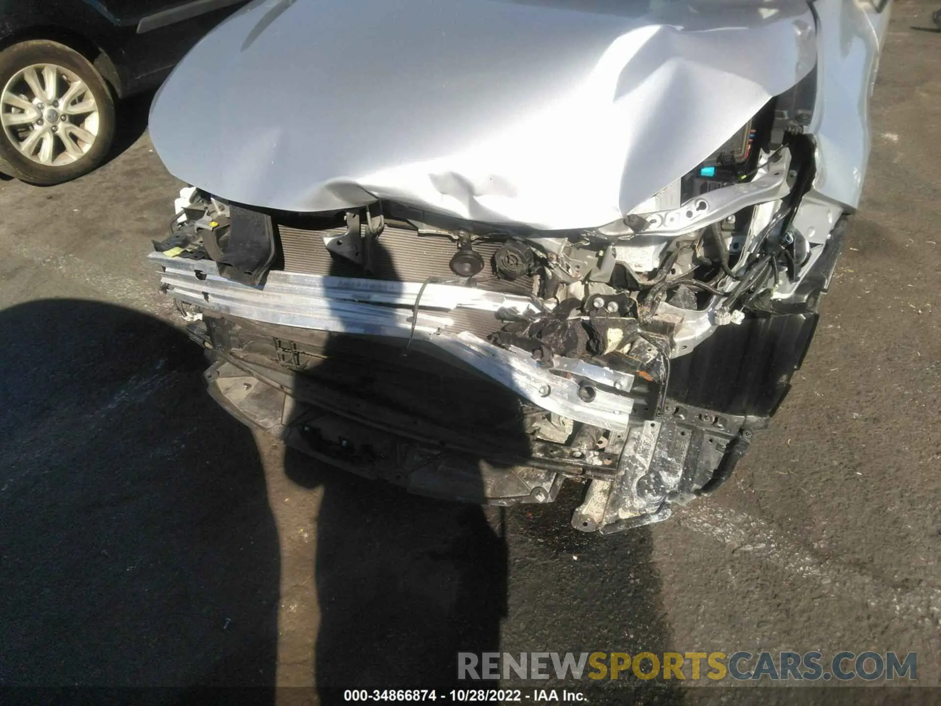 6 fotografías del automóvil dañado JTDEAMDE2MJ000145 TOYOTA COROLLA 2021
