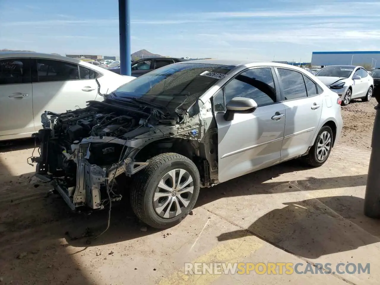 1 fotografías del automóvil dañado JTDEAMDE2MJ004888 TOYOTA COROLLA 2021