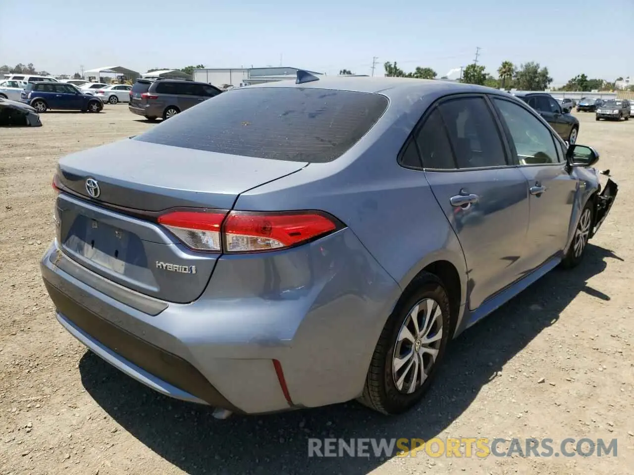 4 fotografías del automóvil dañado JTDEAMDE2MJ005846 TOYOTA COROLLA 2021