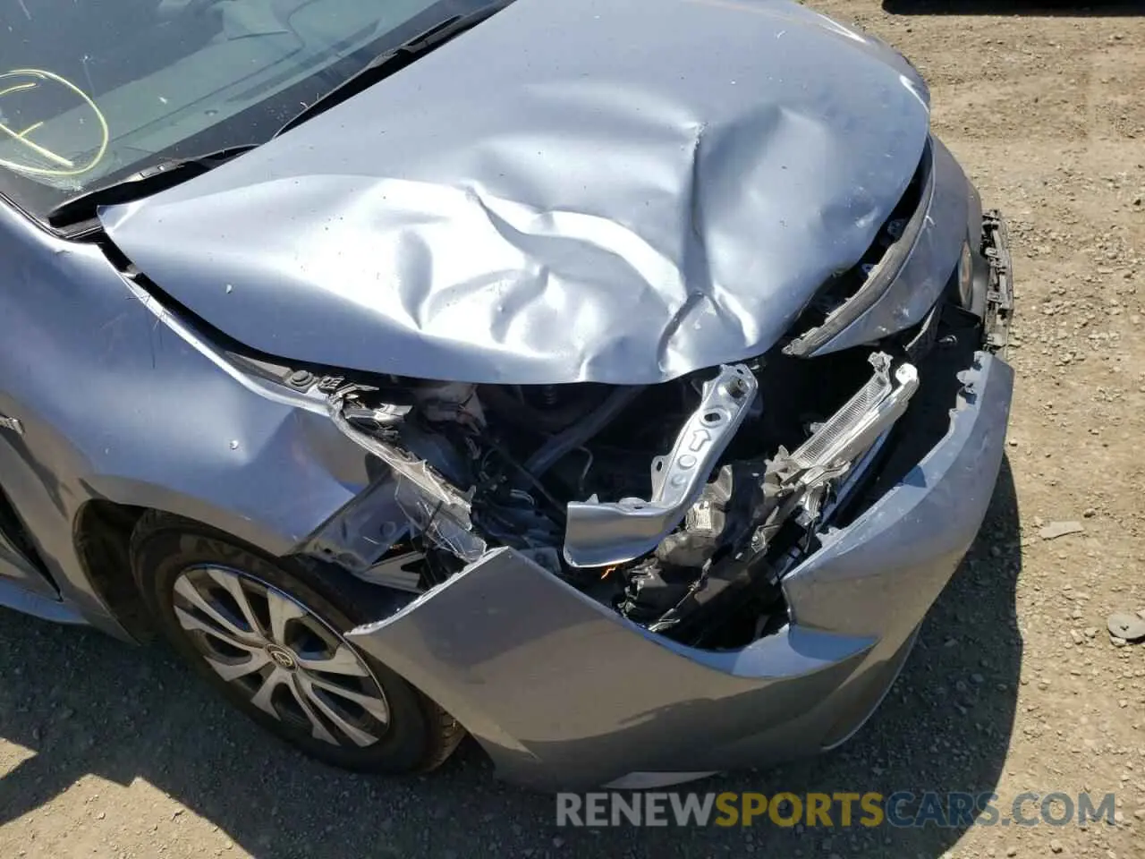 9 fotografías del automóvil dañado JTDEAMDE2MJ005846 TOYOTA COROLLA 2021