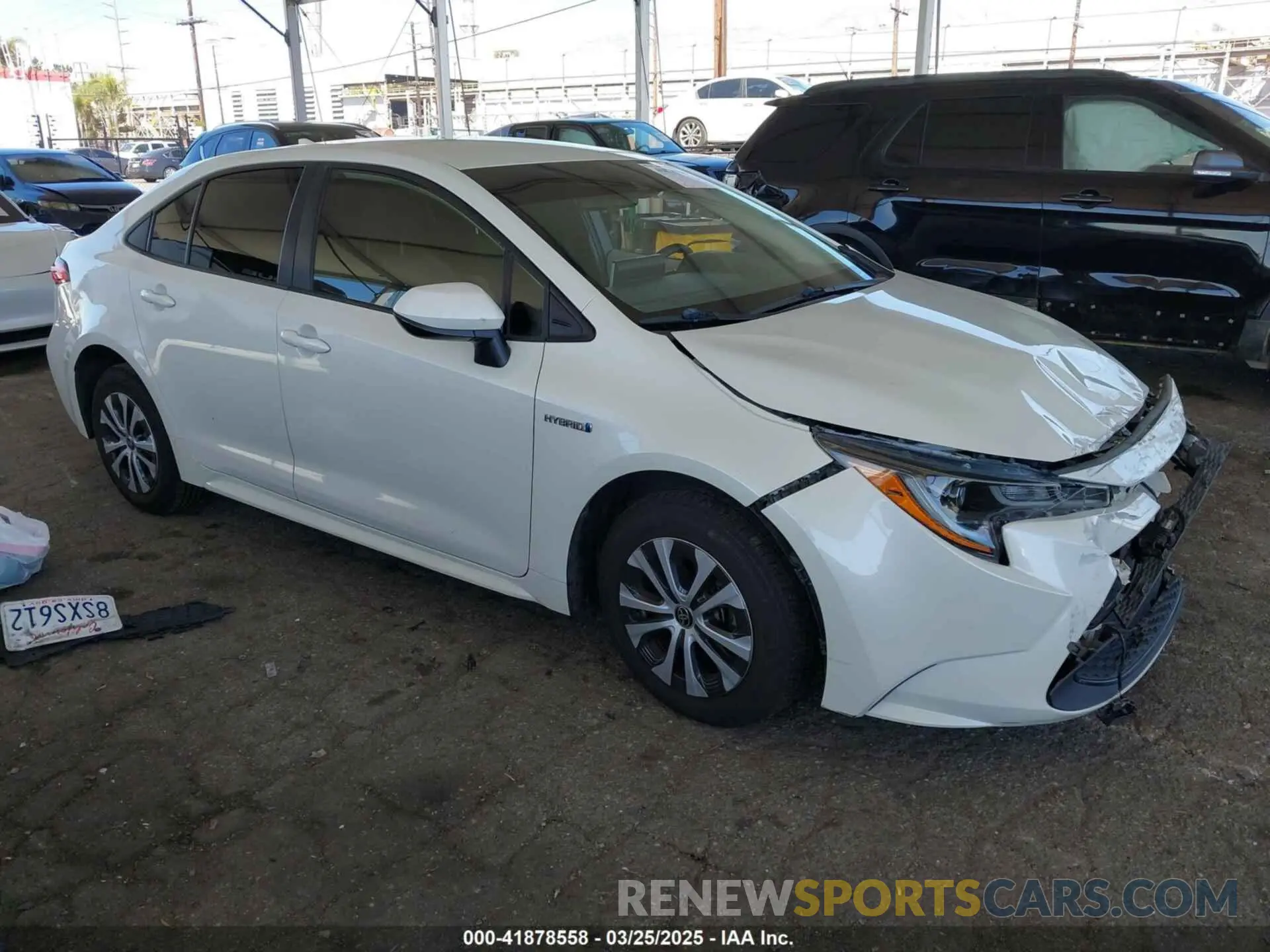 1 fotografías del automóvil dañado JTDEAMDE2MJ010982 TOYOTA COROLLA 2021