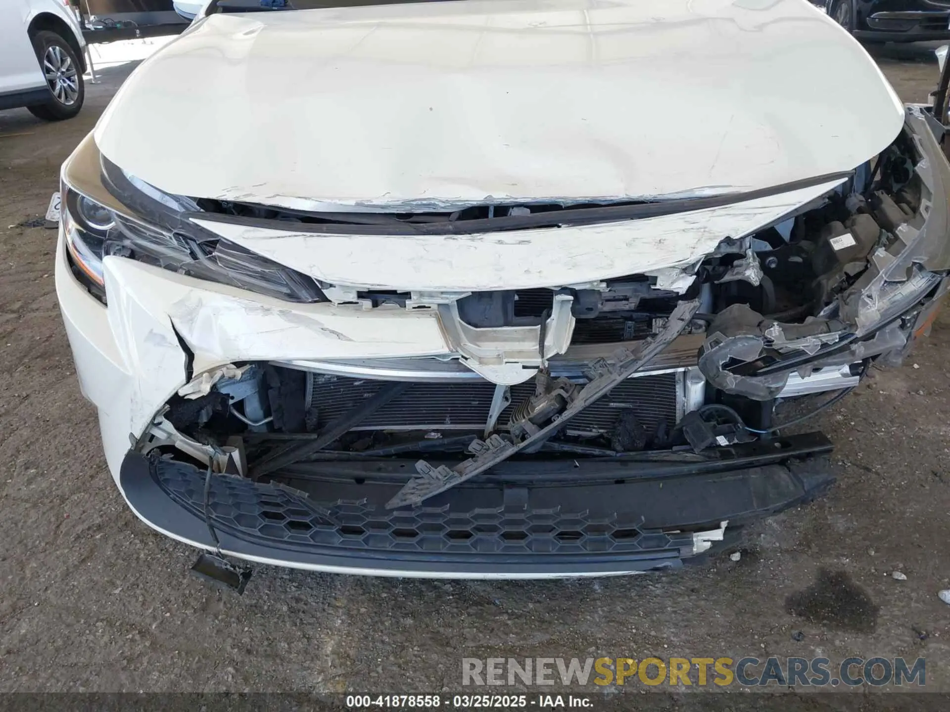 6 fotografías del automóvil dañado JTDEAMDE2MJ010982 TOYOTA COROLLA 2021