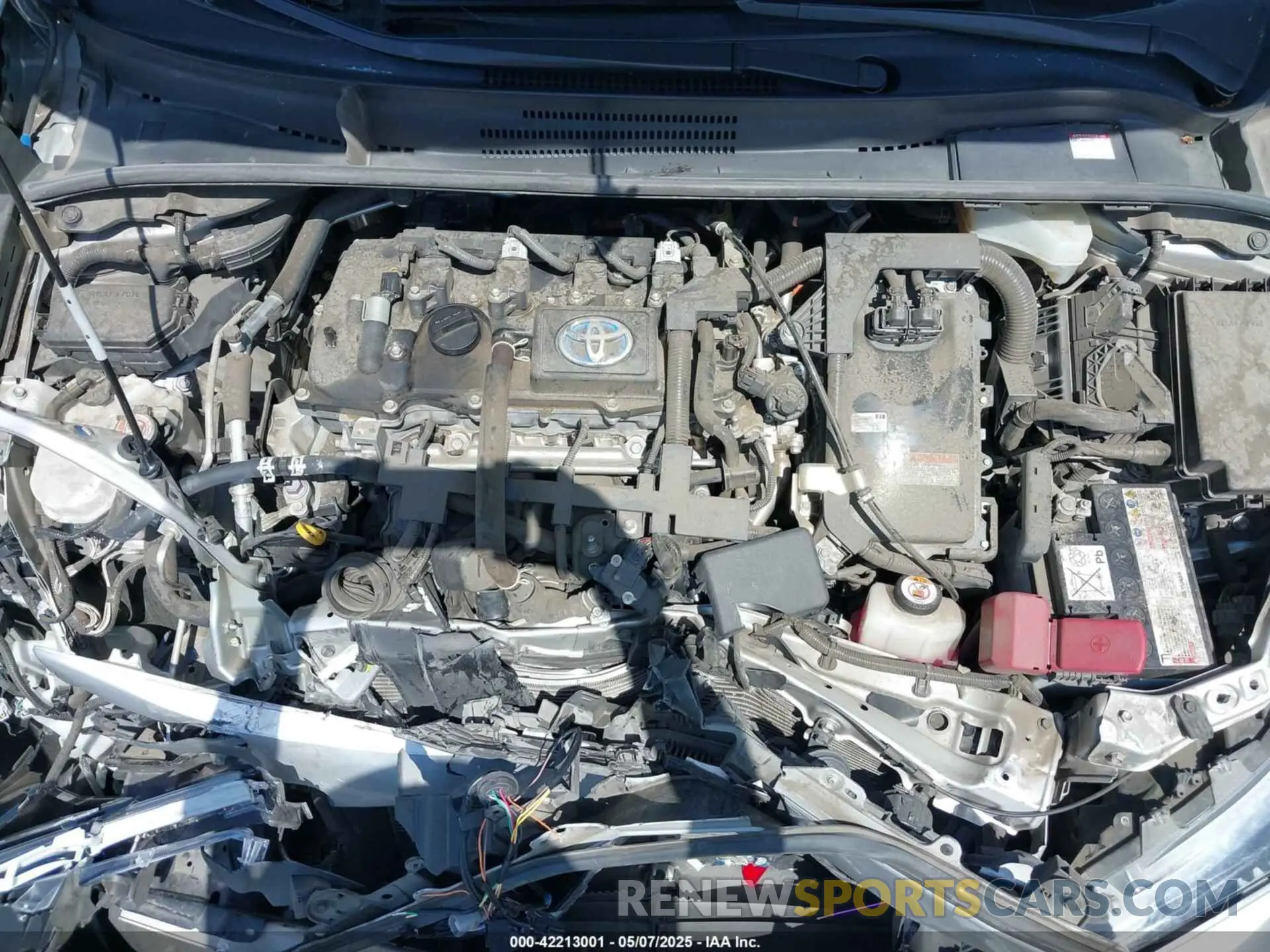 10 fotografías del automóvil dañado JTDEAMDE2MJ011078 TOYOTA COROLLA 2021