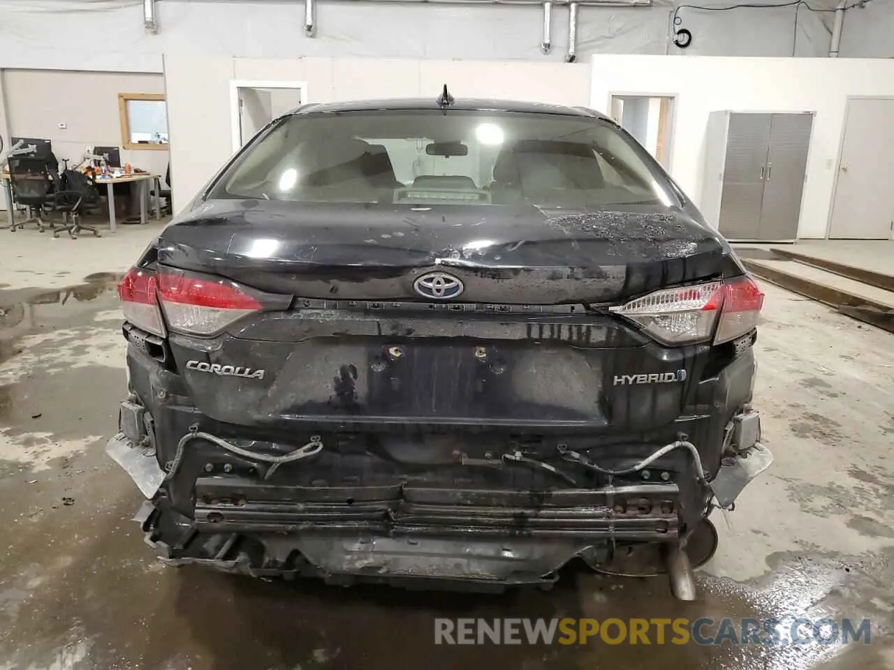 6 fotografías del automóvil dañado JTDEAMDE2MJ013638 TOYOTA COROLLA 2021