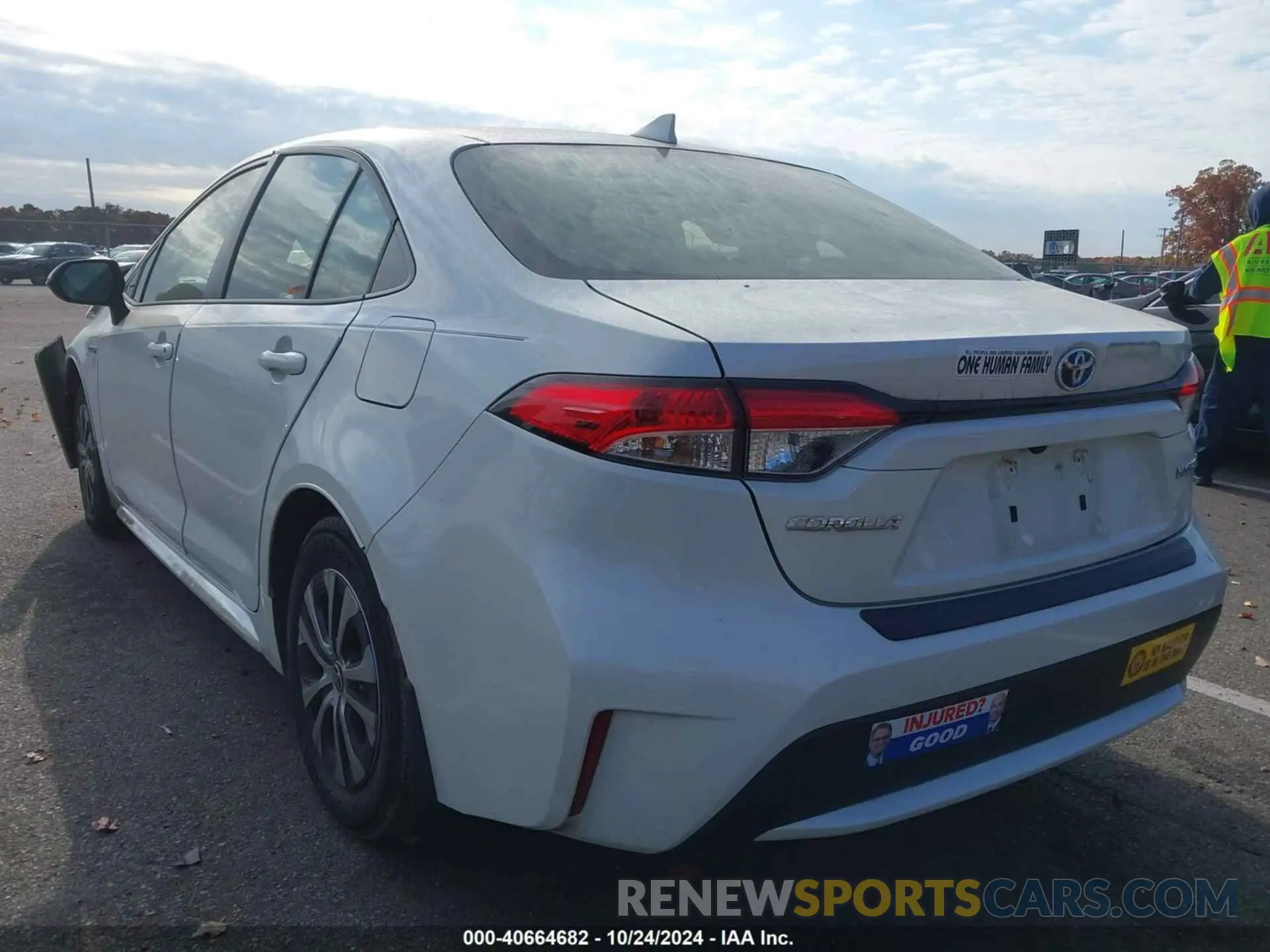 3 fotografías del automóvil dañado JTDEAMDE2MJ014062 TOYOTA COROLLA 2021