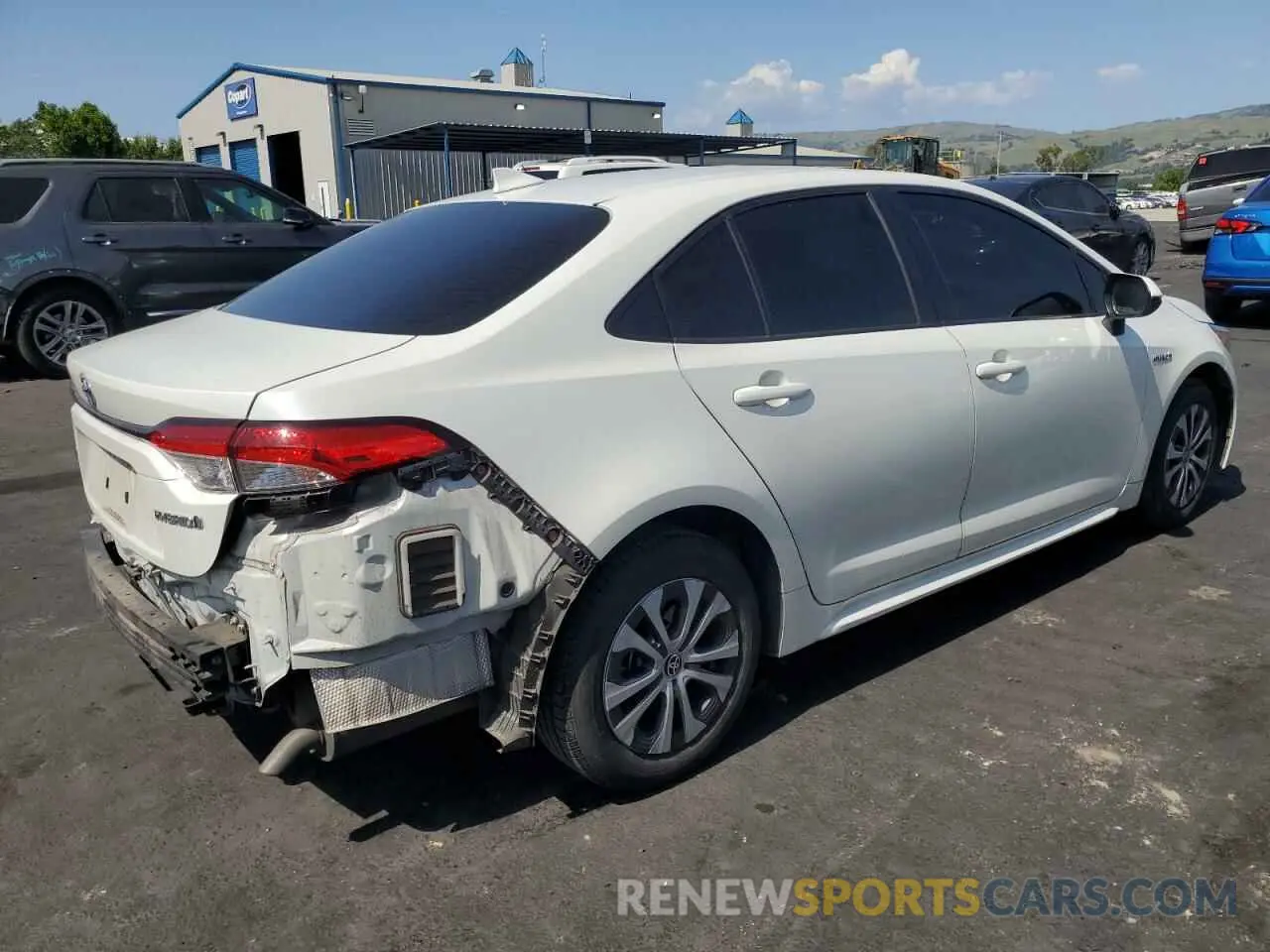 3 fotografías del automóvil dañado JTDEAMDE2MJ016281 TOYOTA COROLLA 2021