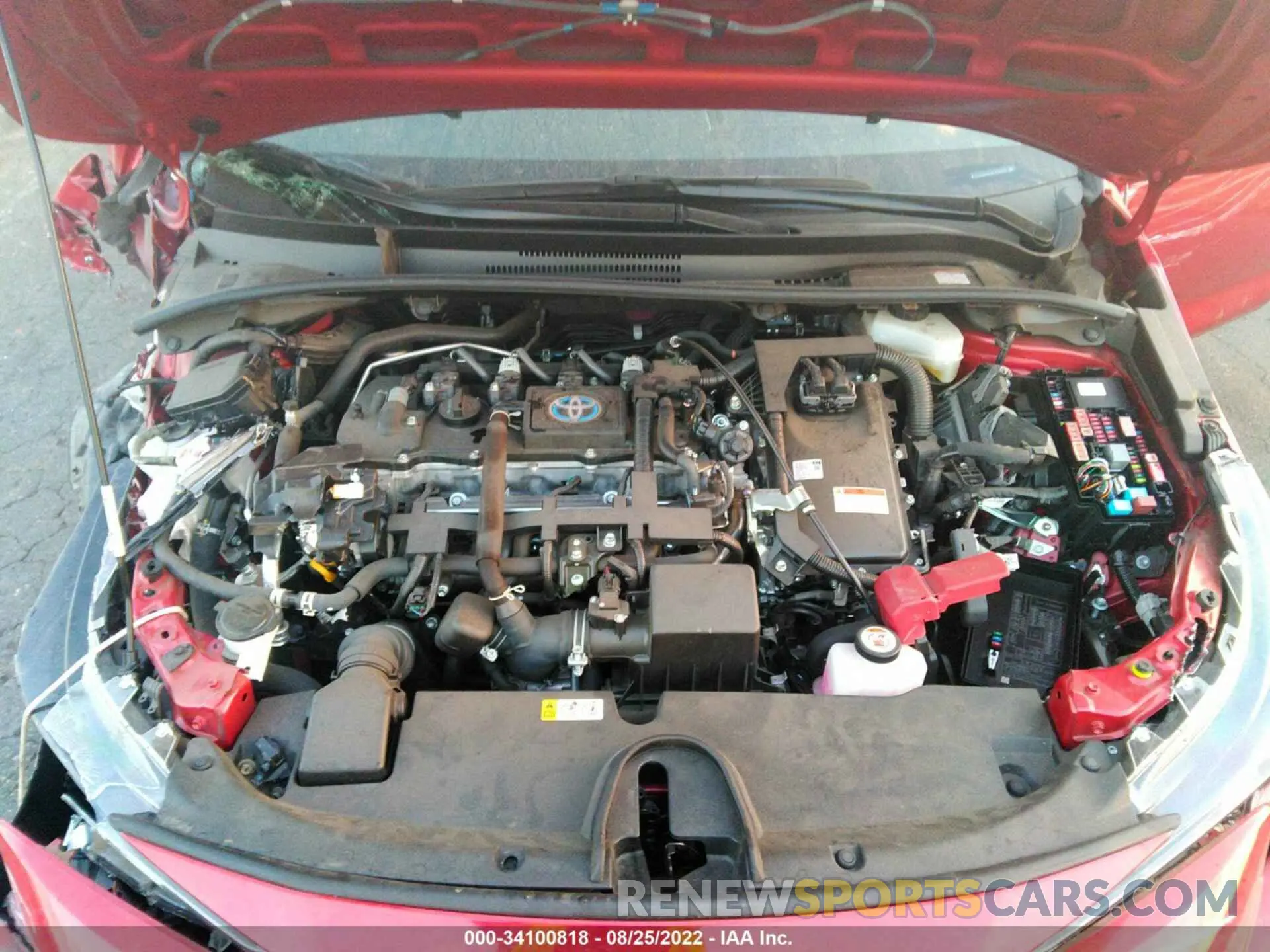 10 fotografías del automóvil dañado JTDEAMDE2MJ024851 TOYOTA COROLLA 2021