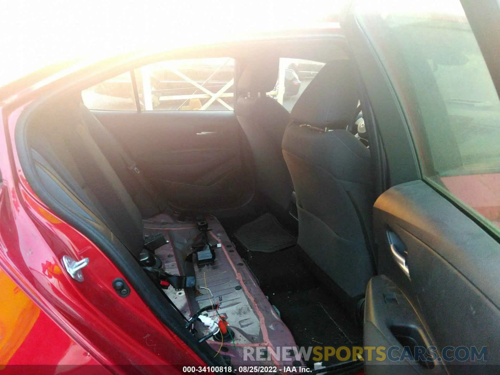 8 fotografías del automóvil dañado JTDEAMDE2MJ024851 TOYOTA COROLLA 2021