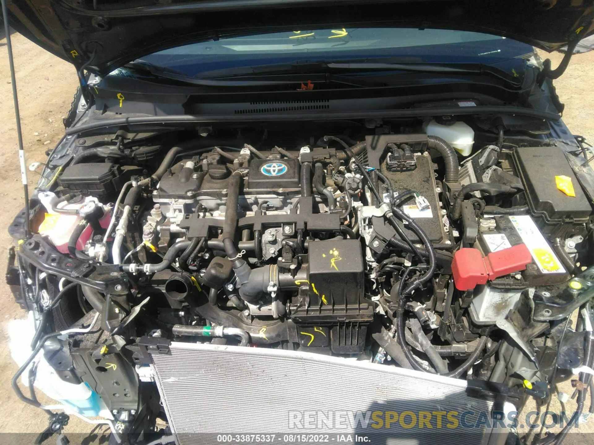 10 fotografías del automóvil dañado JTDEAMDE2MJ030536 TOYOTA COROLLA 2021