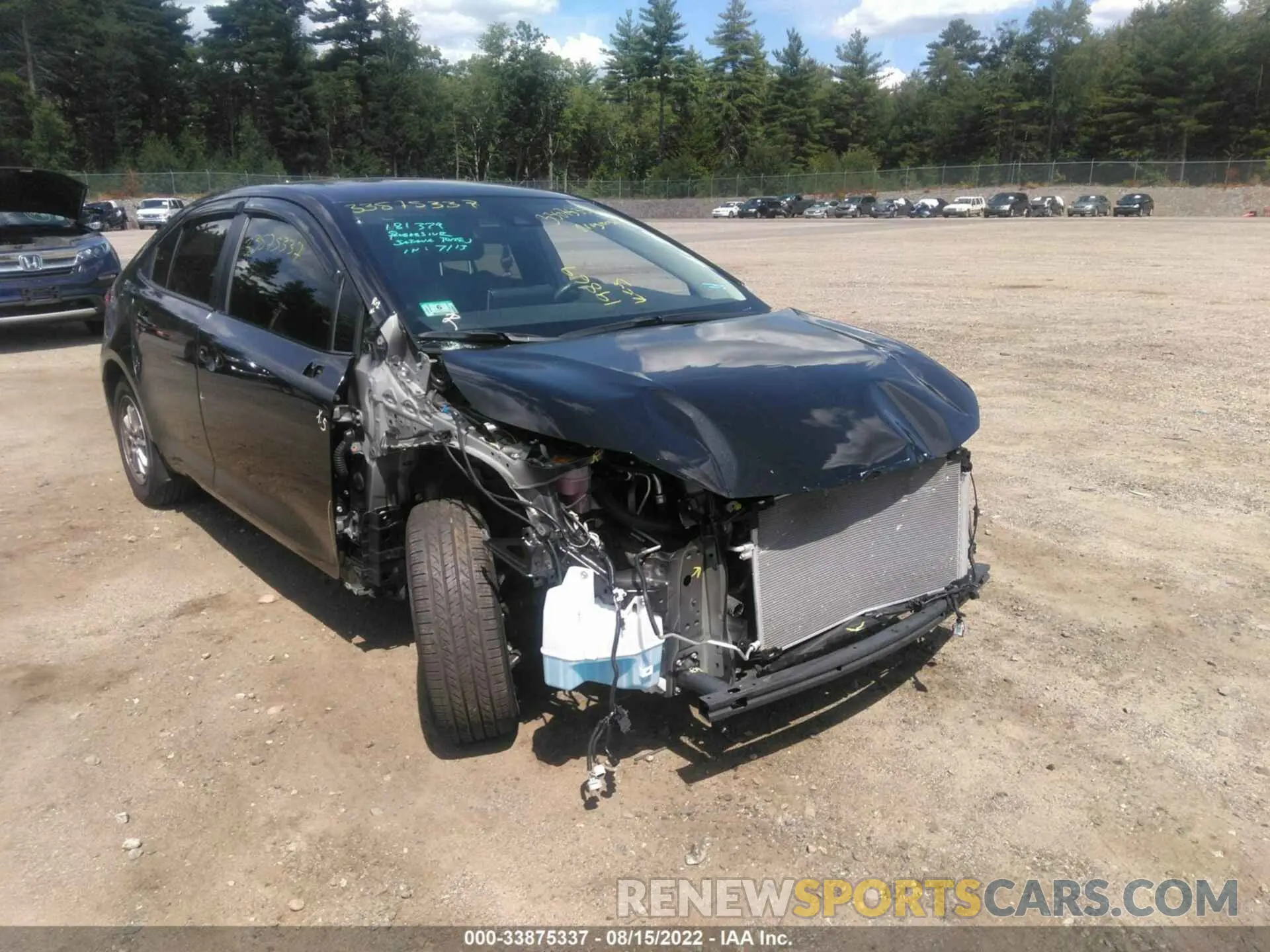 12 fotografías del automóvil dañado JTDEAMDE2MJ030536 TOYOTA COROLLA 2021