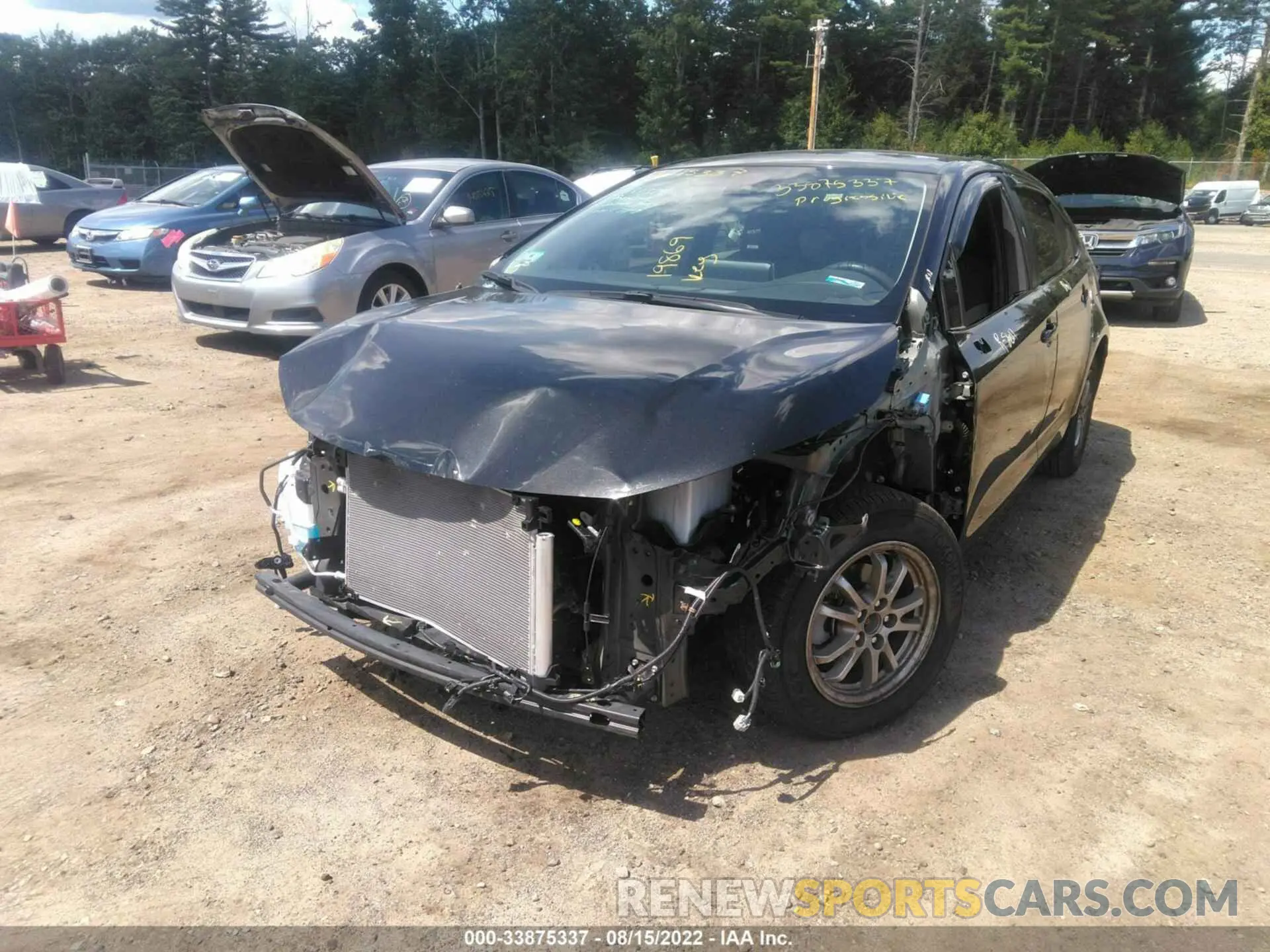 6 fotografías del automóvil dañado JTDEAMDE2MJ030536 TOYOTA COROLLA 2021
