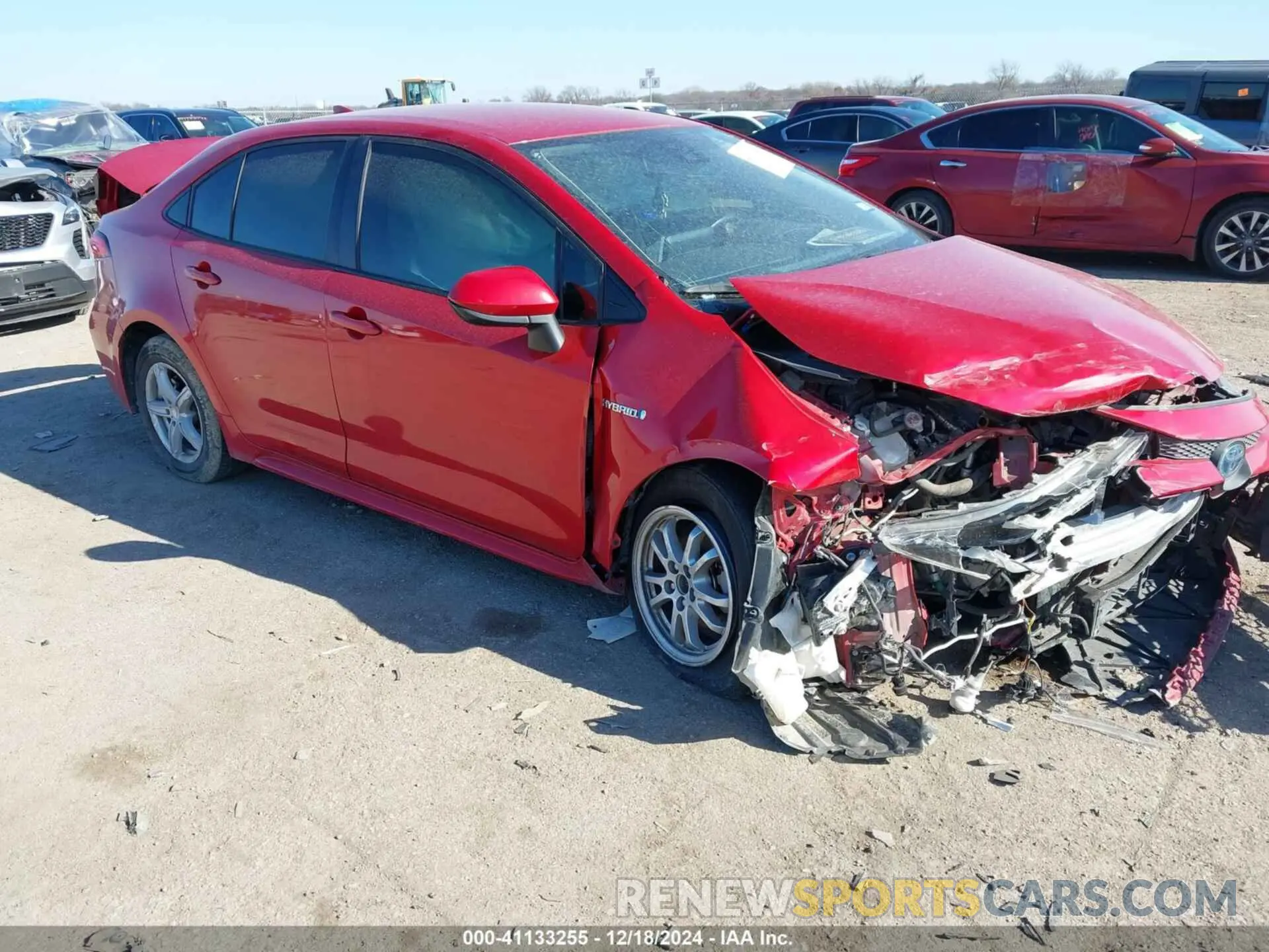 1 fotografías del automóvil dañado JTDEAMDE3MJ004432 TOYOTA COROLLA 2021