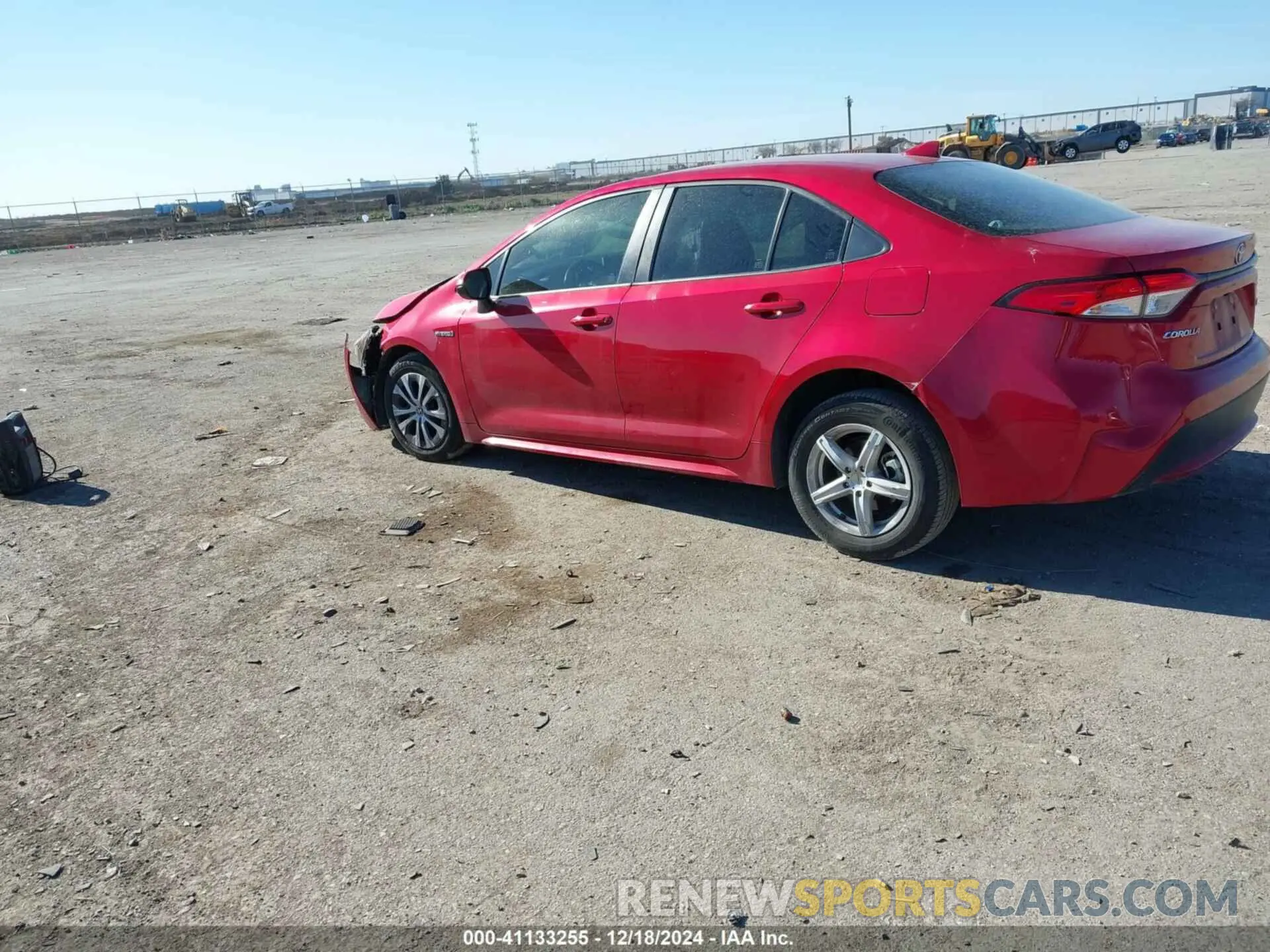 3 fotografías del automóvil dañado JTDEAMDE3MJ004432 TOYOTA COROLLA 2021