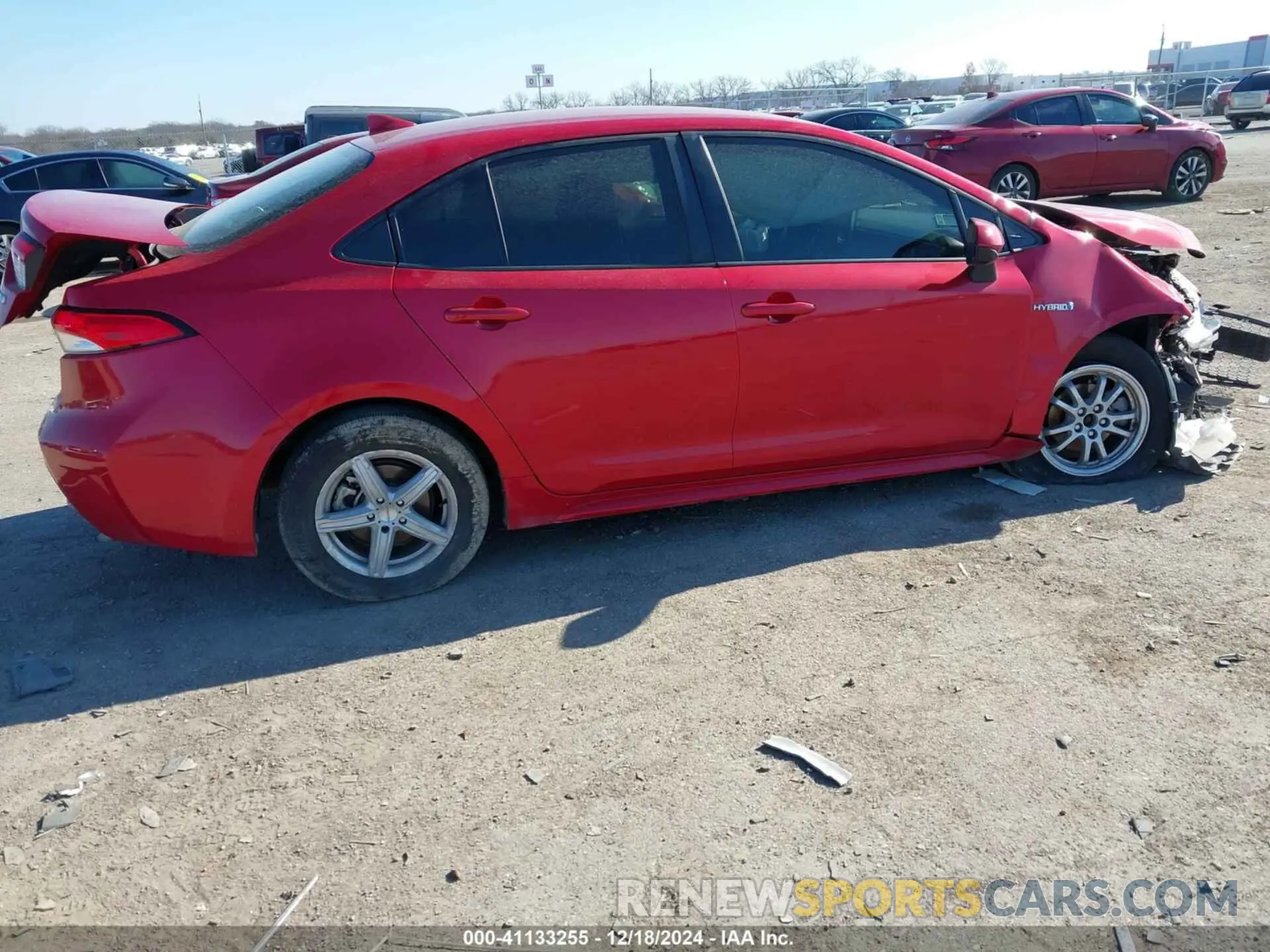 4 fotografías del automóvil dañado JTDEAMDE3MJ004432 TOYOTA COROLLA 2021