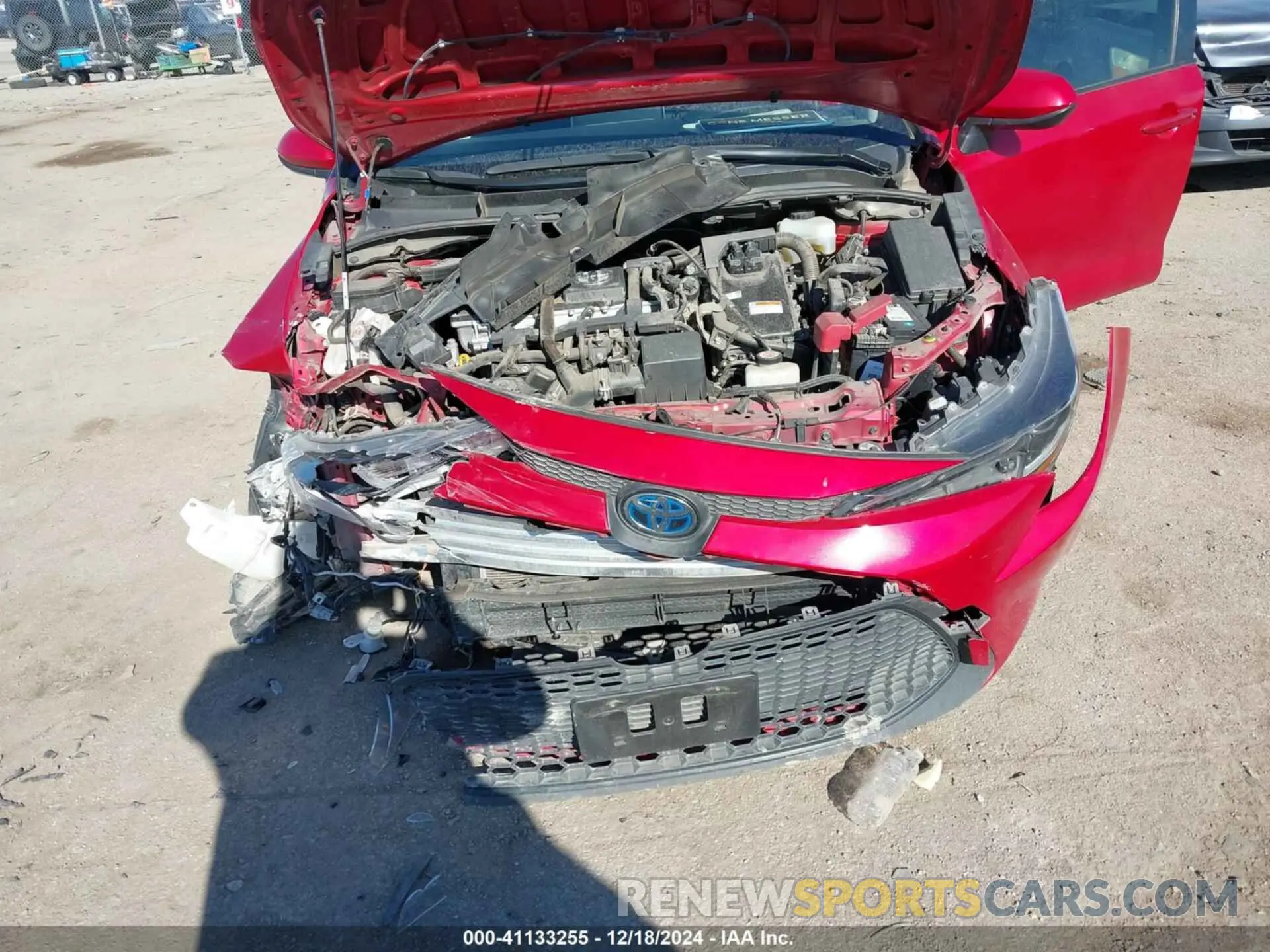 6 fotografías del automóvil dañado JTDEAMDE3MJ004432 TOYOTA COROLLA 2021