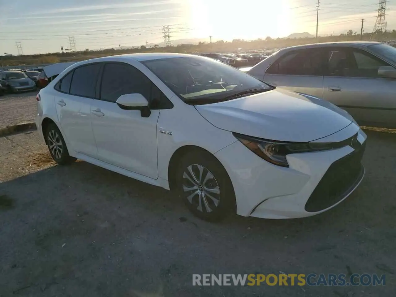 4 fotografías del automóvil dañado JTDEAMDE3MJ006083 TOYOTA COROLLA 2021