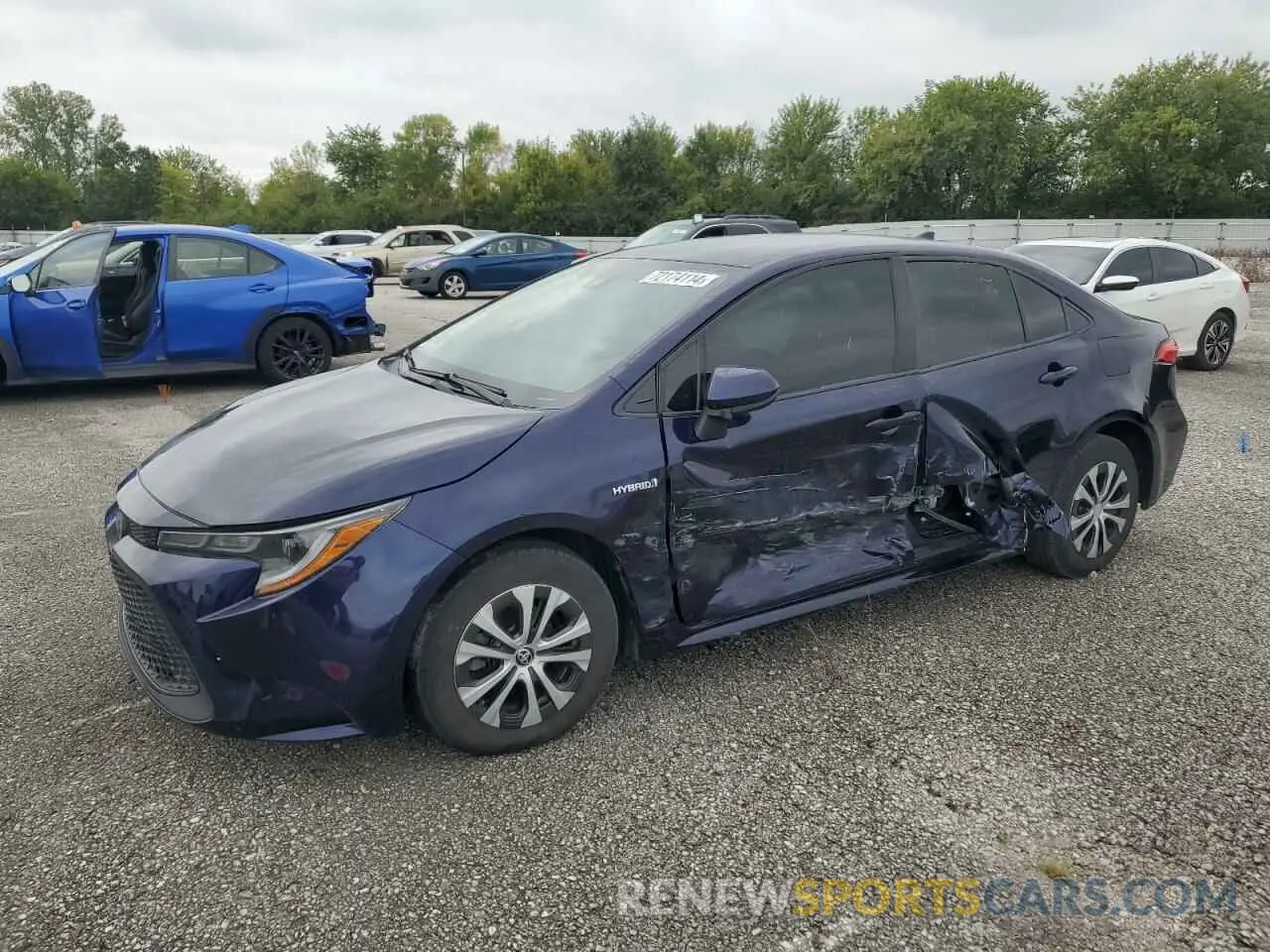1 fotografías del automóvil dañado JTDEAMDE3MJ019397 TOYOTA COROLLA 2021