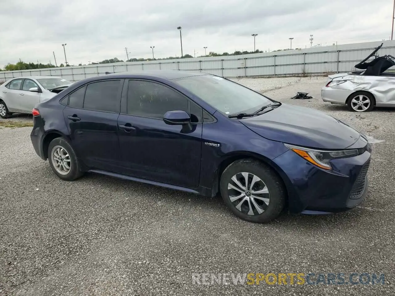 4 fotografías del automóvil dañado JTDEAMDE3MJ019397 TOYOTA COROLLA 2021