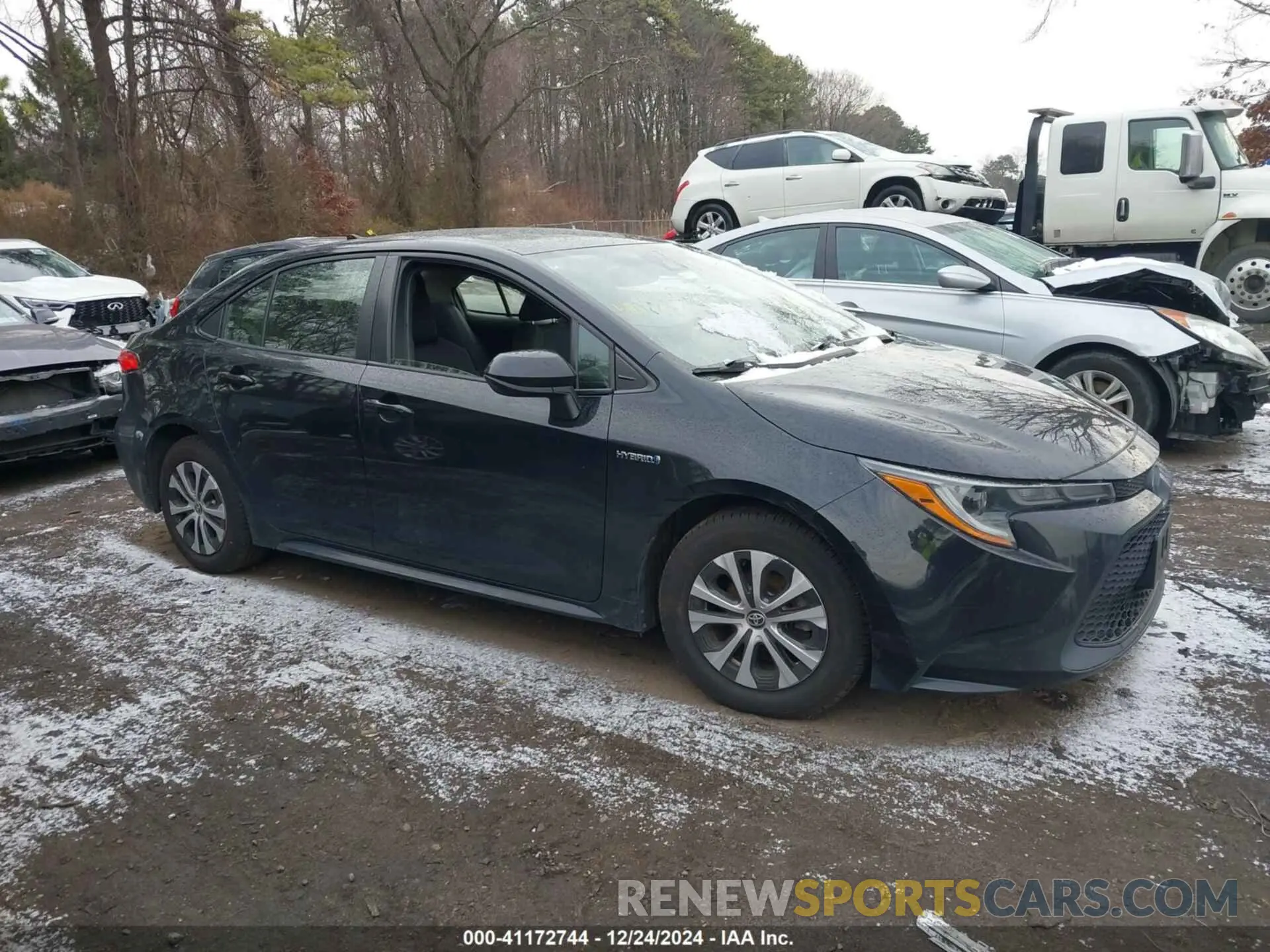 13 fotografías del automóvil dañado JTDEAMDE3MJ024843 TOYOTA COROLLA 2021