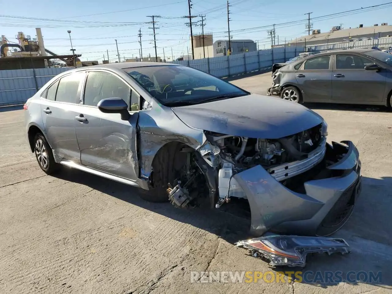 1 fotografías del automóvil dañado JTDEAMDE3MJ027323 TOYOTA COROLLA 2021