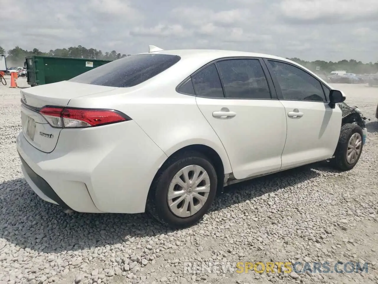 3 fotografías del automóvil dañado JTDEAMDE3MJ031582 TOYOTA COROLLA 2021