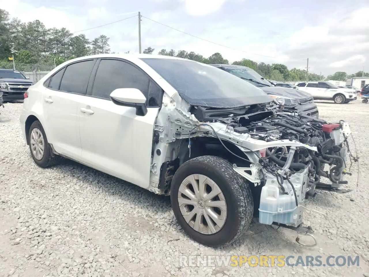 4 fotografías del automóvil dañado JTDEAMDE3MJ031582 TOYOTA COROLLA 2021