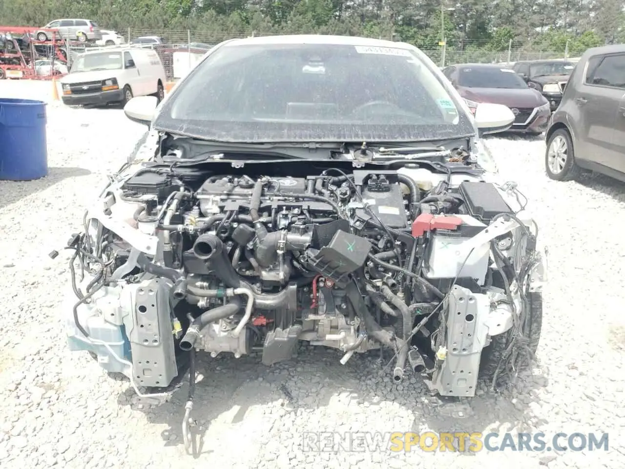 5 fotografías del automóvil dañado JTDEAMDE3MJ031582 TOYOTA COROLLA 2021