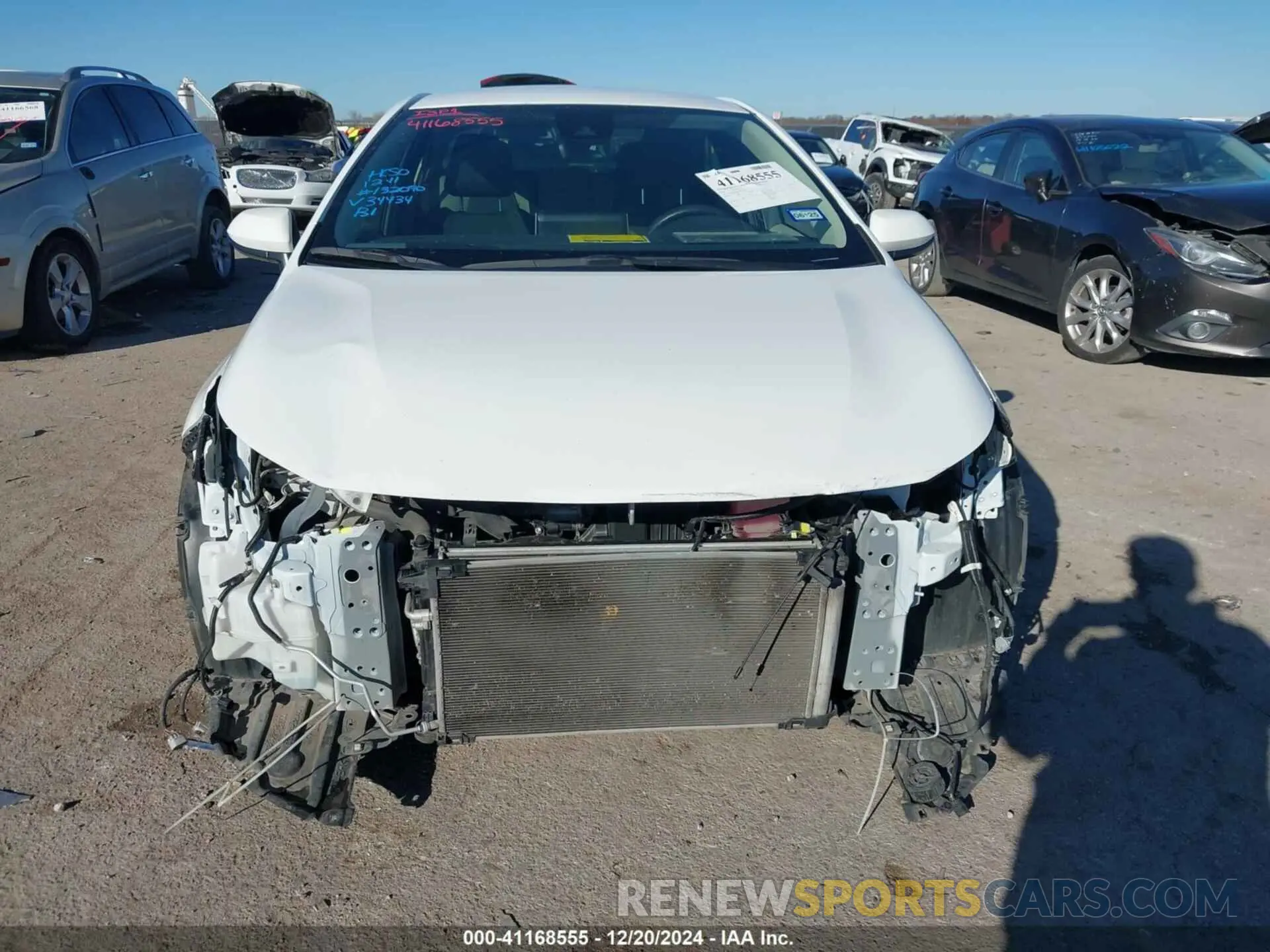 13 fotografías del automóvil dañado JTDEAMDE3MJ034434 TOYOTA COROLLA 2021