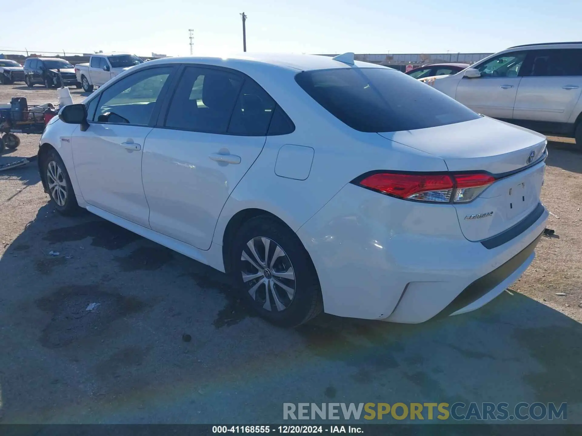 3 fotografías del automóvil dañado JTDEAMDE3MJ034434 TOYOTA COROLLA 2021