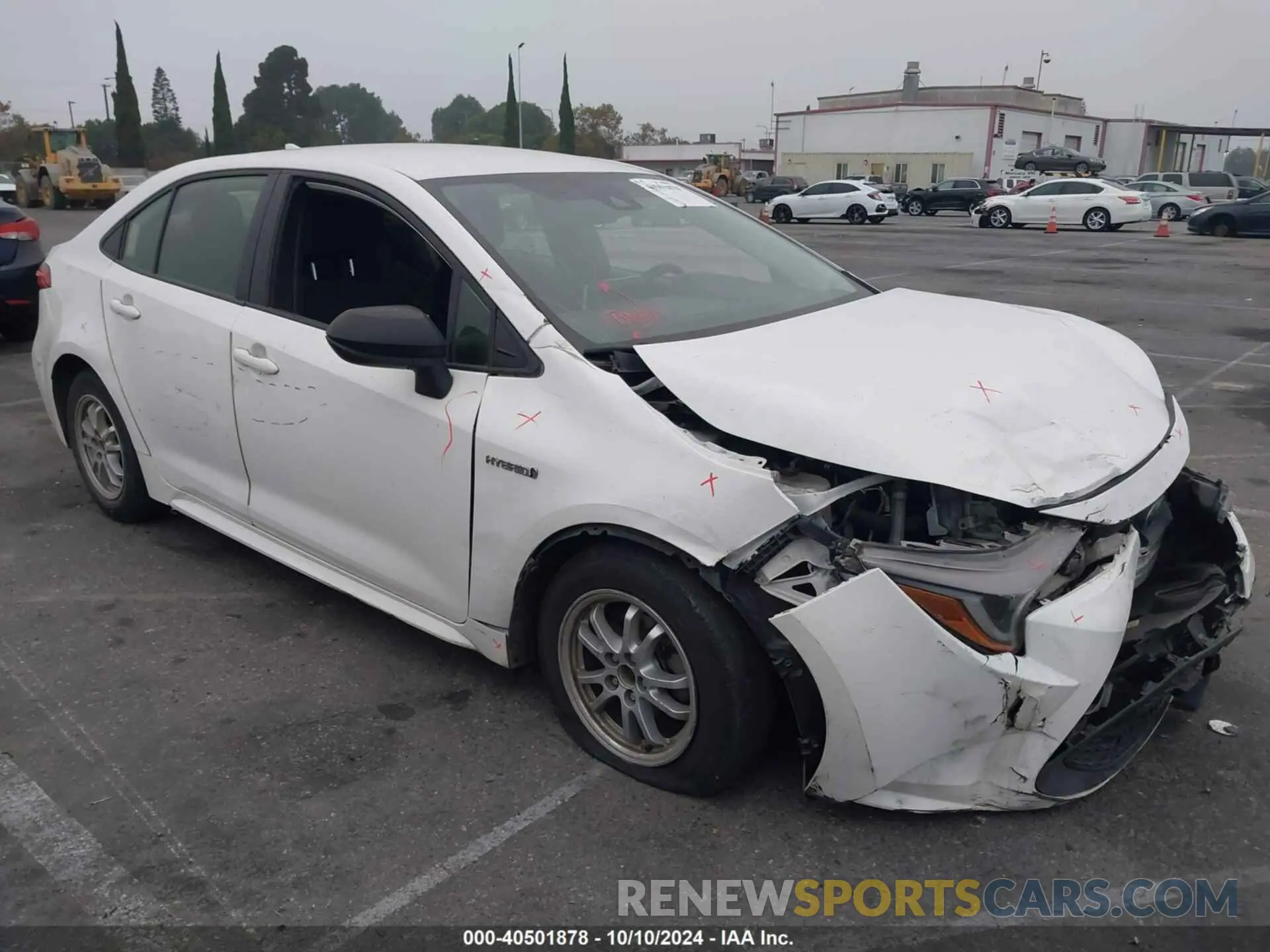 1 fotografías del automóvil dañado JTDEAMDE4MJ000115 TOYOTA COROLLA 2021