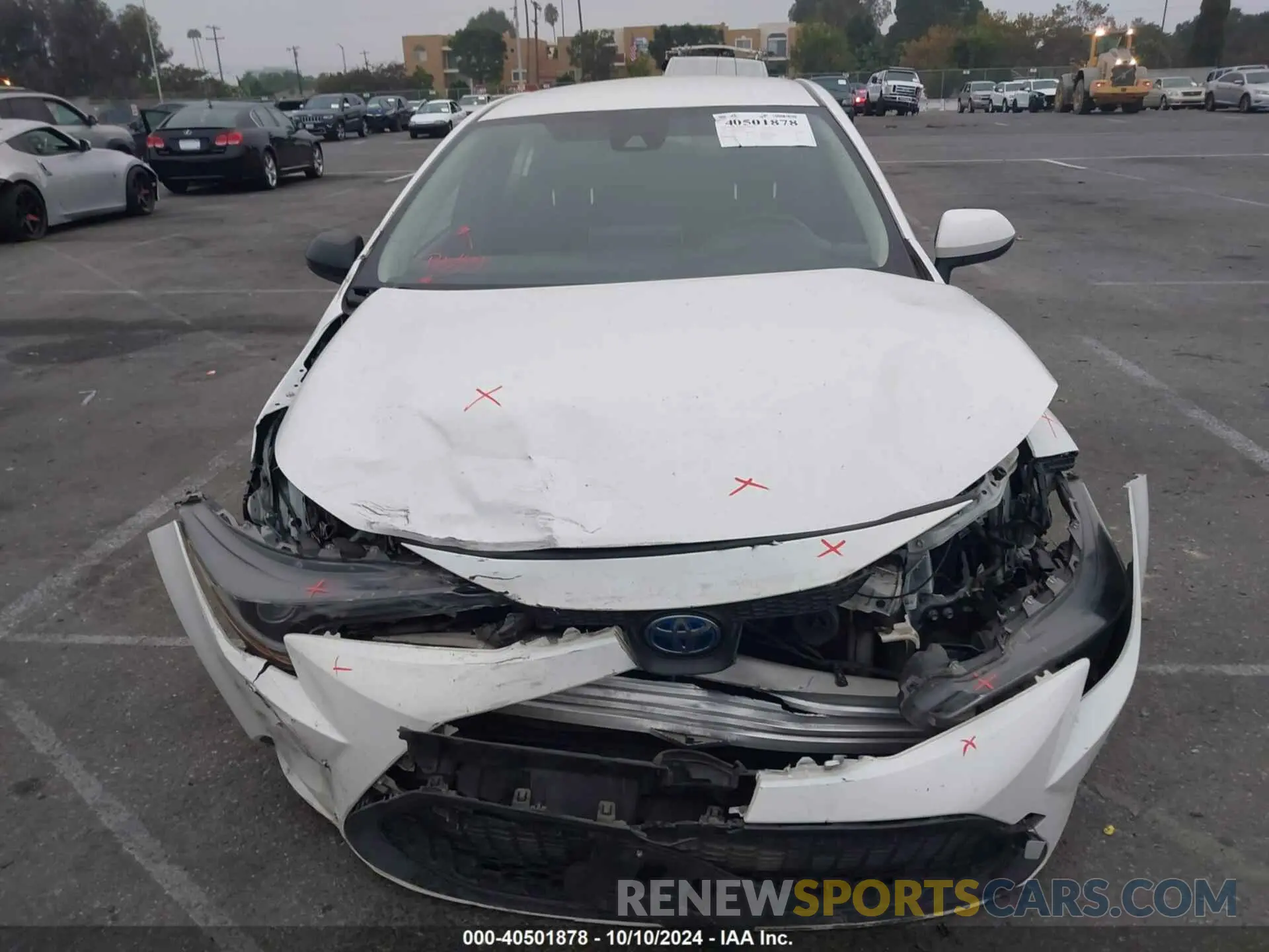 12 fotografías del automóvil dañado JTDEAMDE4MJ000115 TOYOTA COROLLA 2021