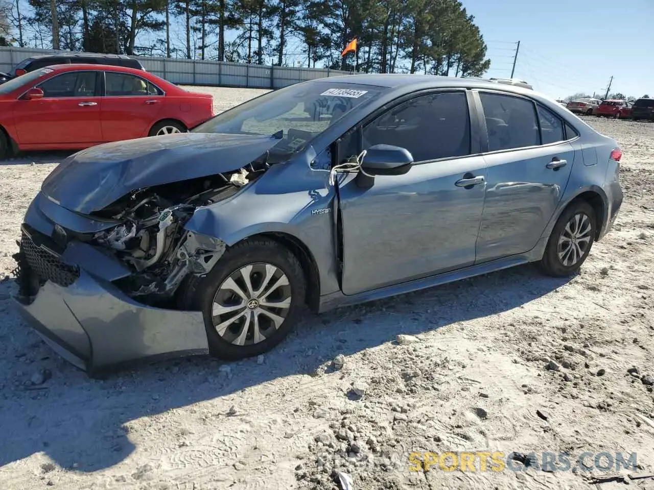 1 fotografías del automóvil dañado JTDEAMDE4MJ000583 TOYOTA COROLLA 2021