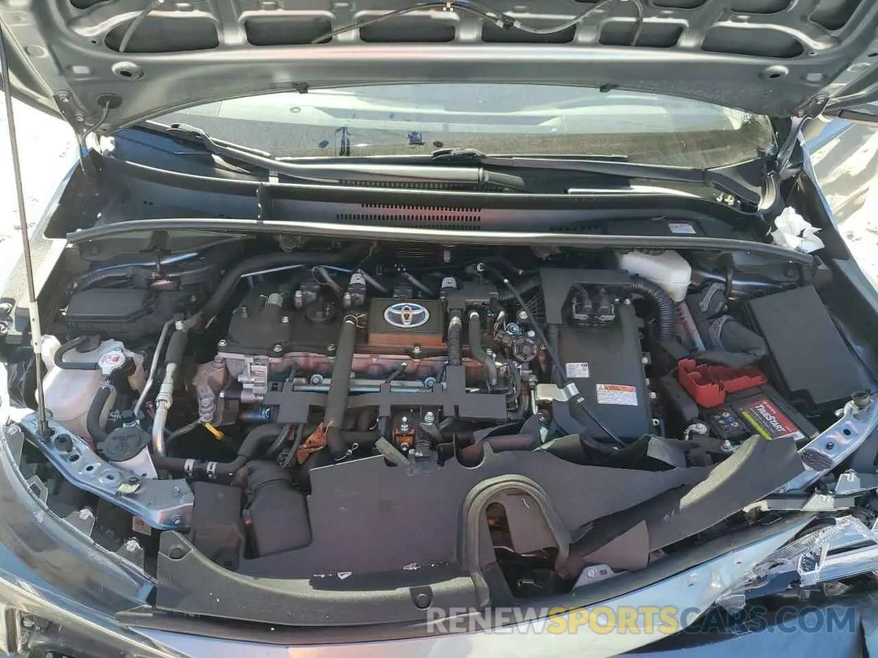 11 fotografías del automóvil dañado JTDEAMDE4MJ000583 TOYOTA COROLLA 2021