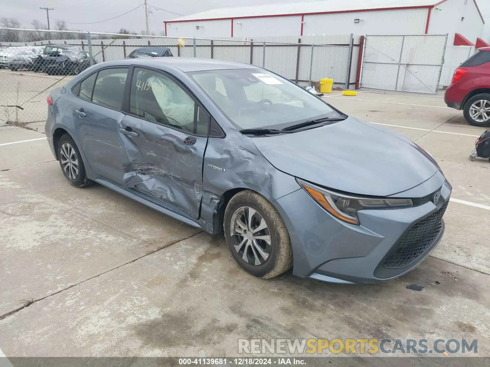 1 fotografías del automóvil dañado JTDEAMDE4MJ001863 TOYOTA COROLLA 2021