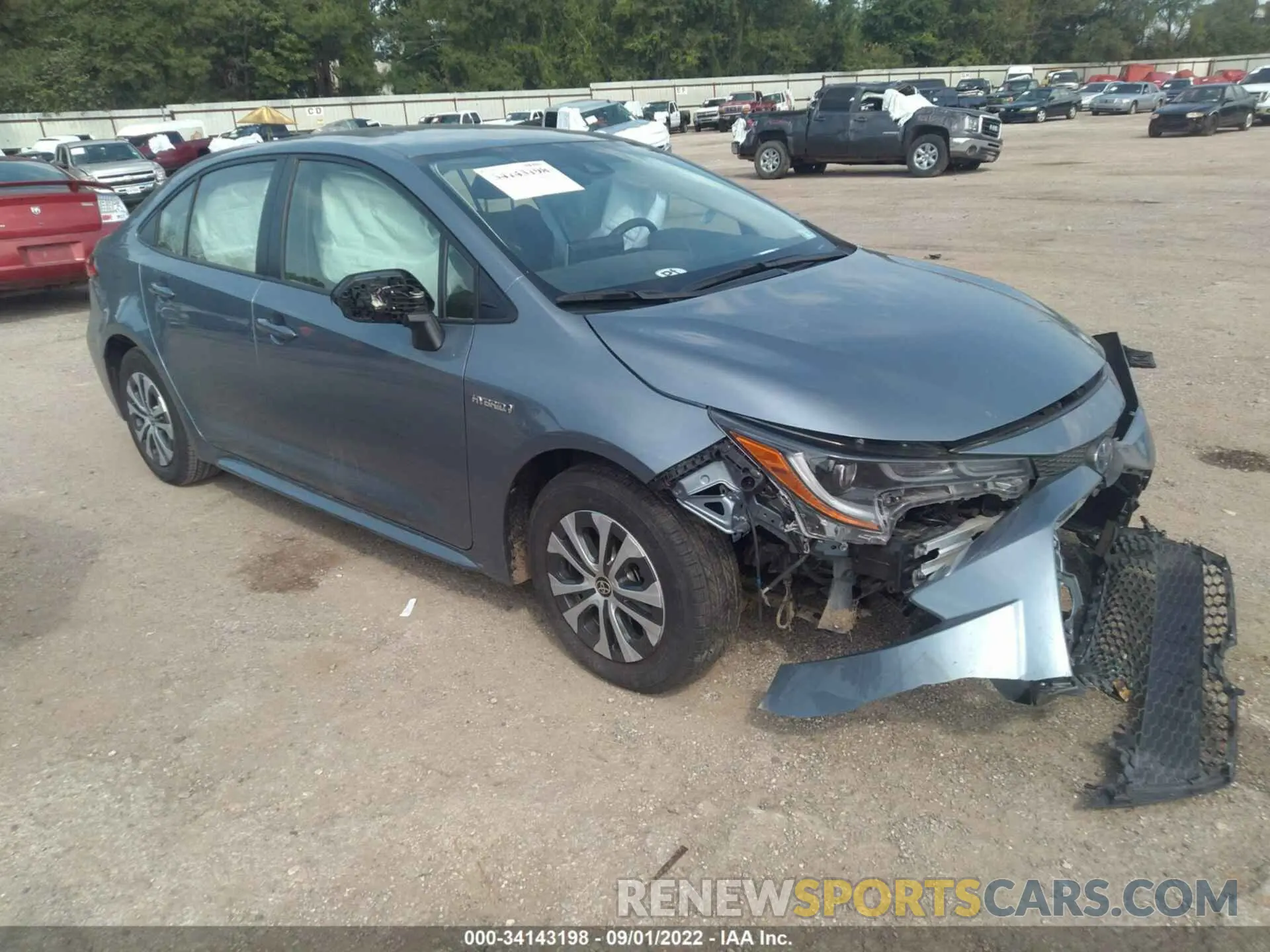 1 fotografías del automóvil dañado JTDEAMDE4MJ007226 TOYOTA COROLLA 2021