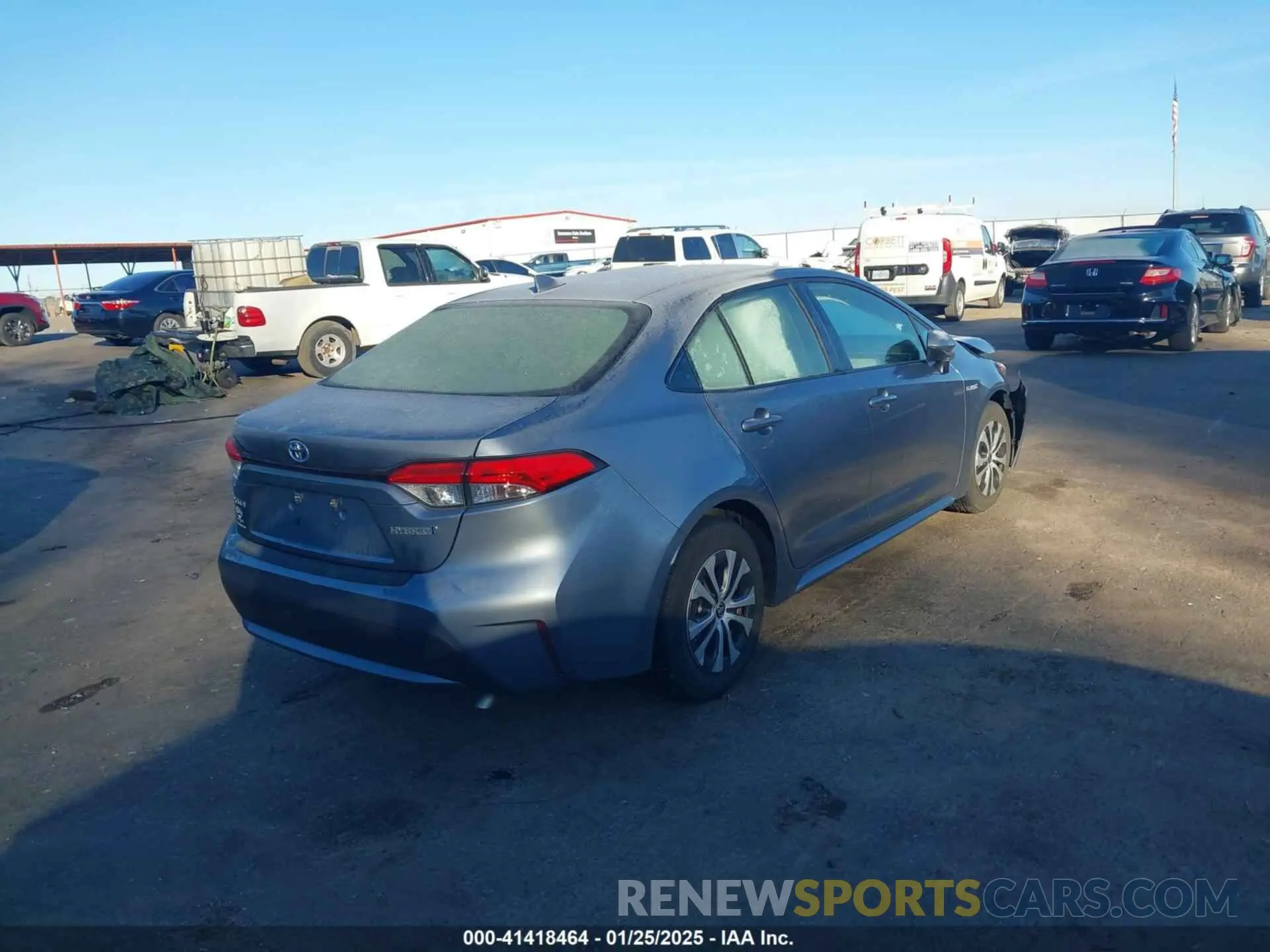 4 fotografías del automóvil dañado JTDEAMDE4MJ008165 TOYOTA COROLLA 2021