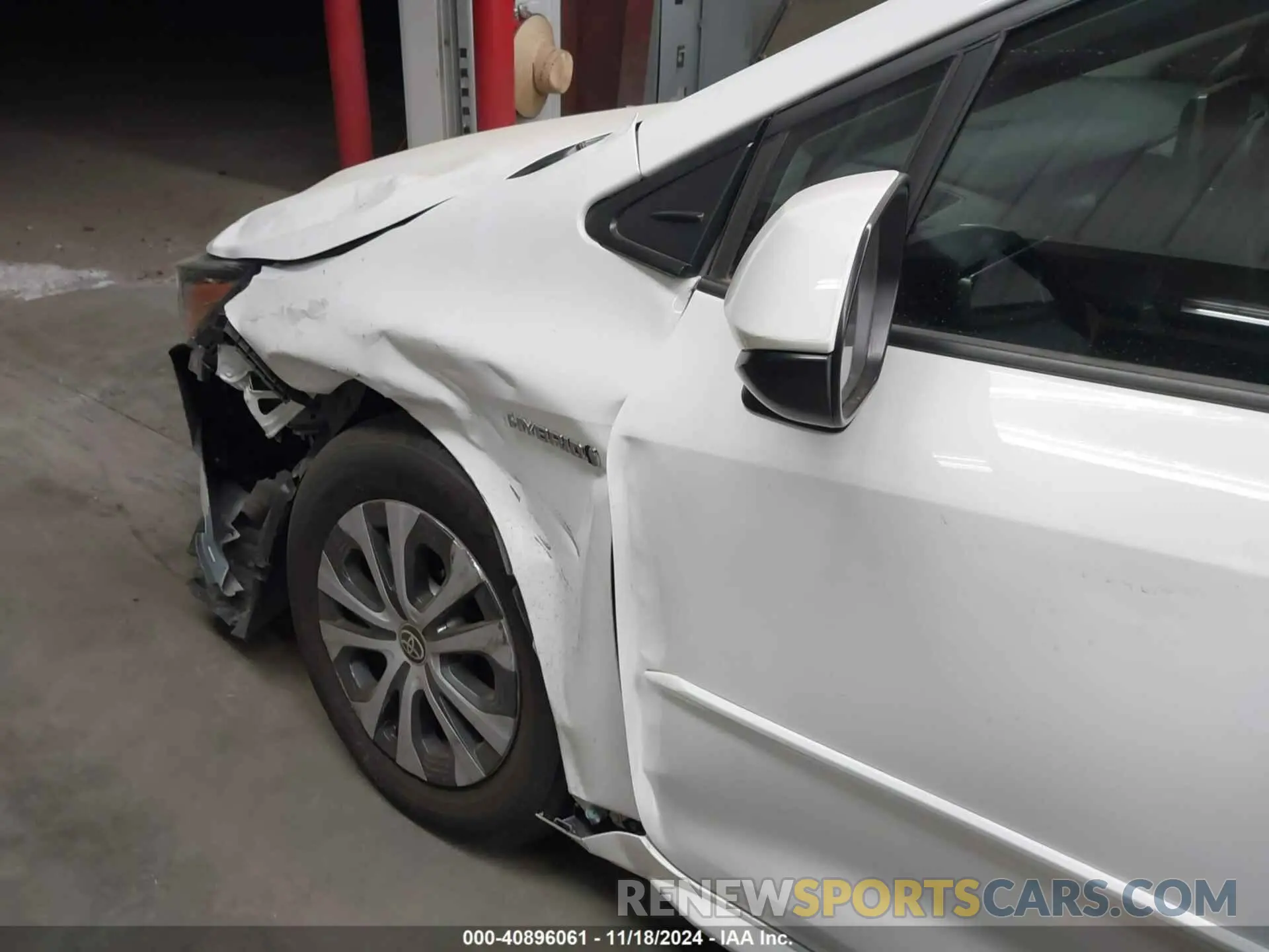 6 fotografías del automóvil dañado JTDEAMDE4MJ012569 TOYOTA COROLLA 2021
