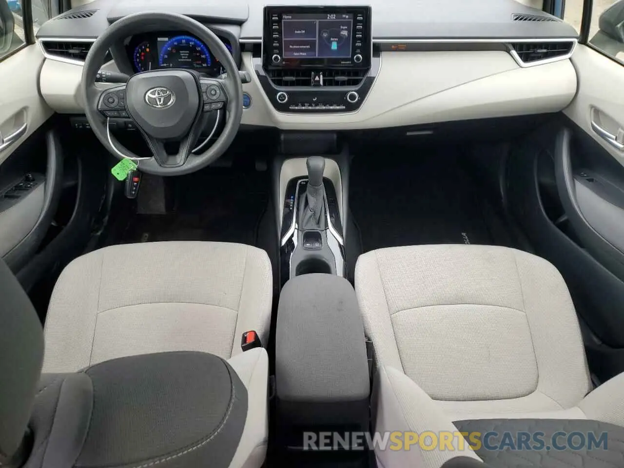 8 fotografías del automóvil dañado JTDEAMDE4MJ020719 TOYOTA COROLLA 2021