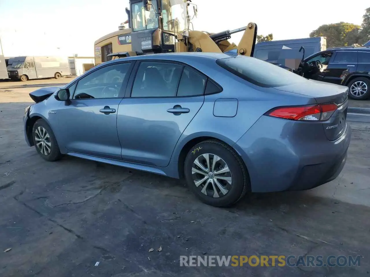 2 fotografías del automóvil dañado JTDEAMDE4MJ027301 TOYOTA COROLLA 2021