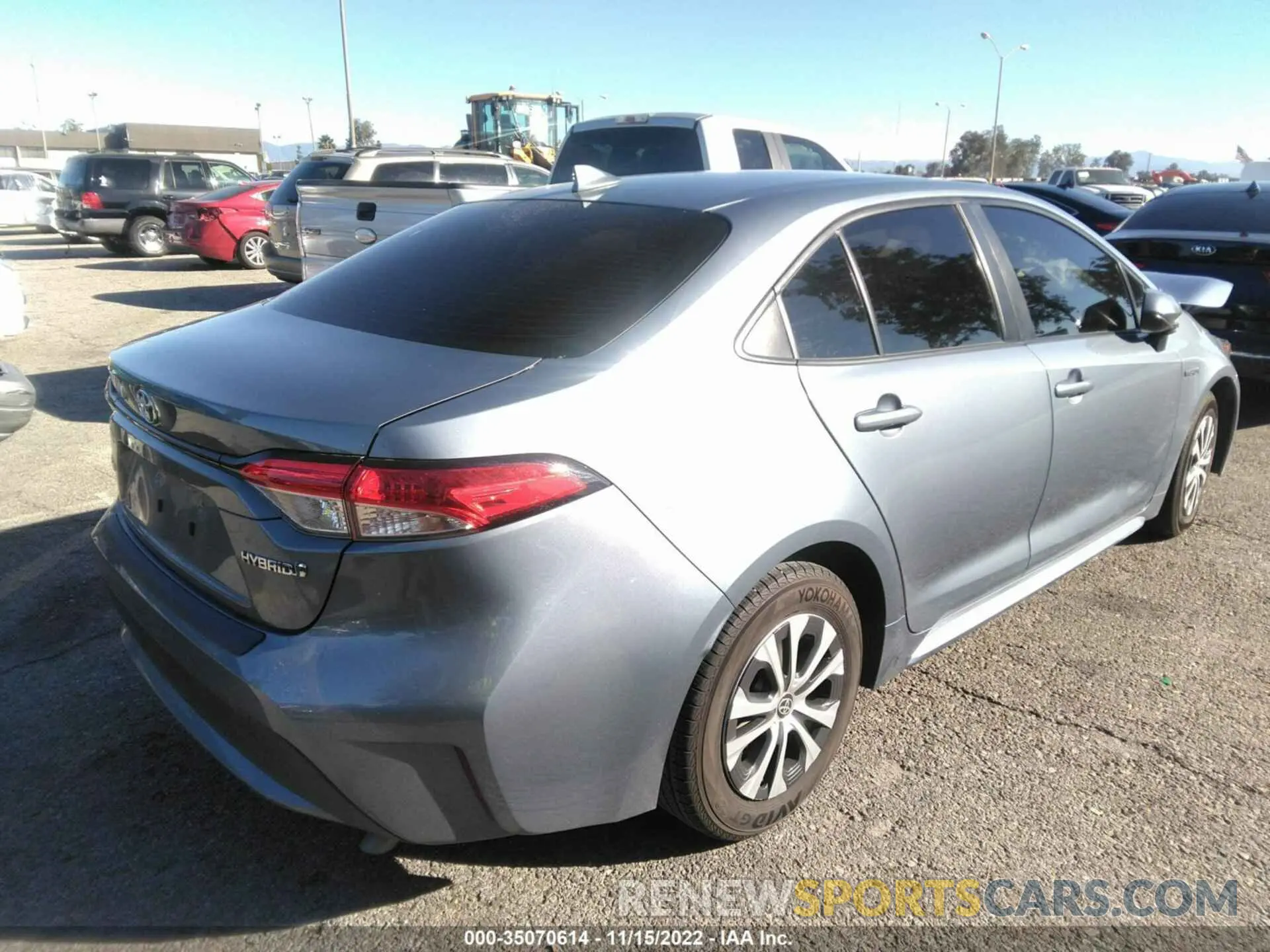 4 fotografías del automóvil dañado JTDEAMDE4MJ031025 TOYOTA COROLLA 2021