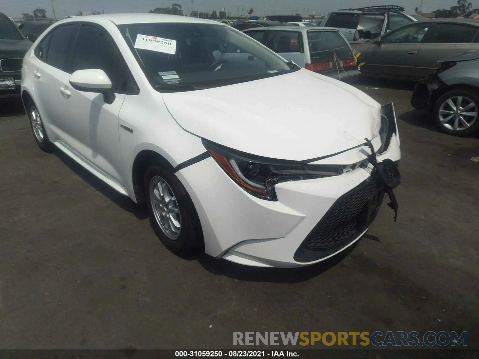 1 fotografías del automóvil dañado JTDEAMDE5MJ004559 TOYOTA COROLLA 2021