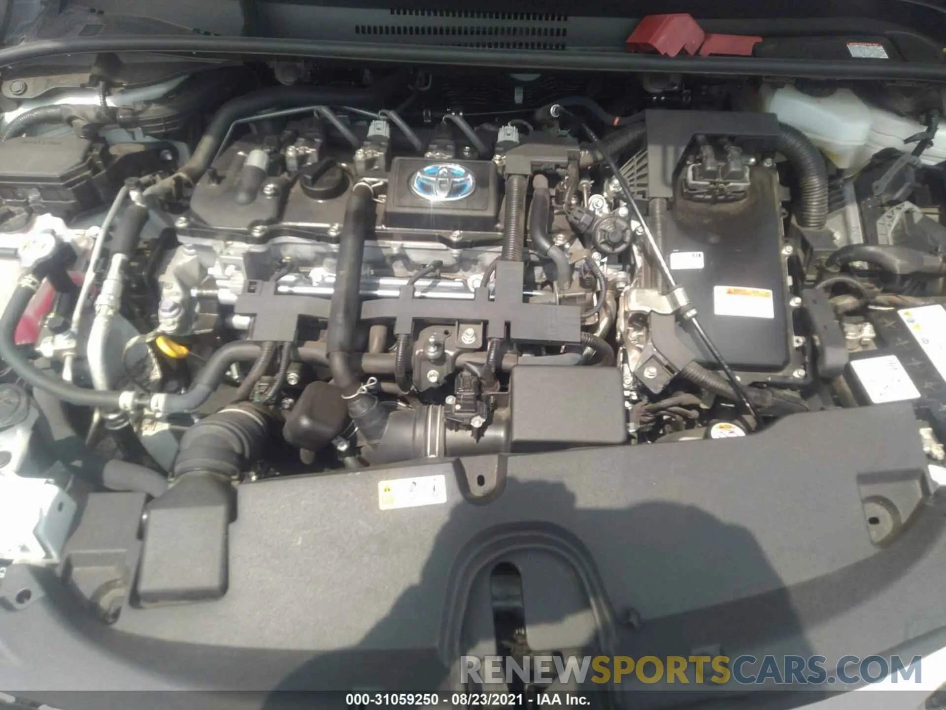 10 fotografías del automóvil dañado JTDEAMDE5MJ004559 TOYOTA COROLLA 2021