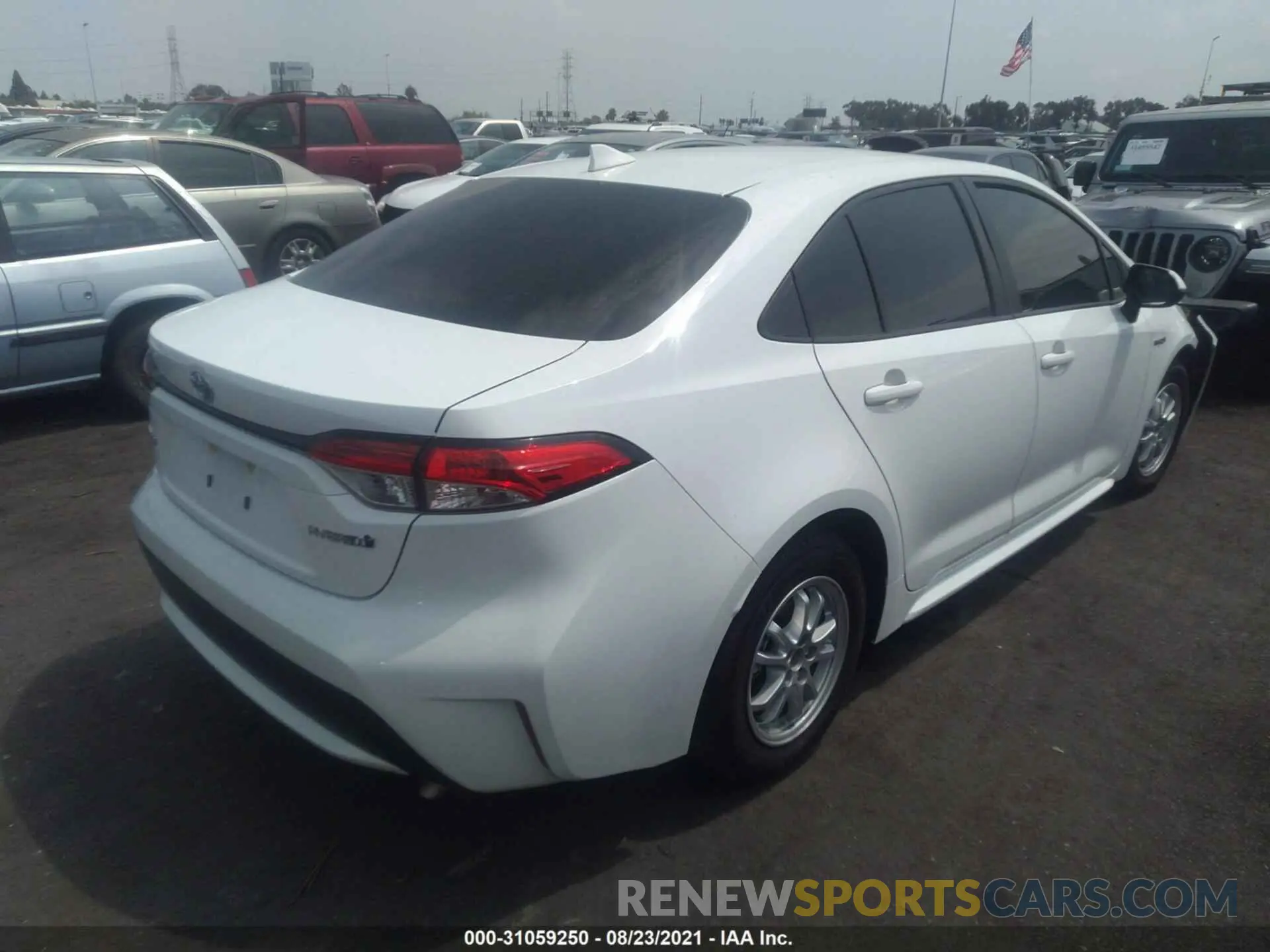 4 fotografías del automóvil dañado JTDEAMDE5MJ004559 TOYOTA COROLLA 2021